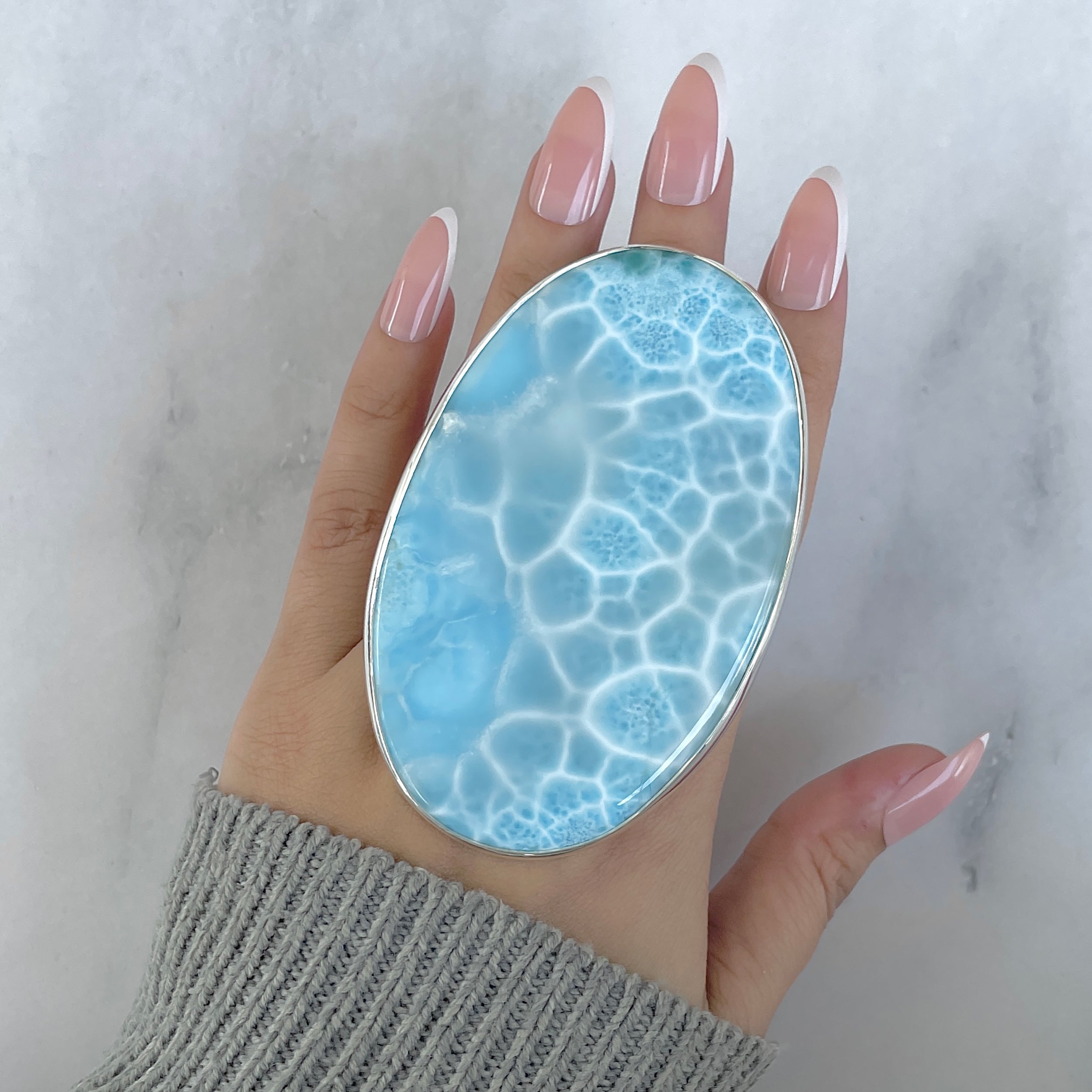 Larimar Adjustable Ring-(LAR-R-1975.)
