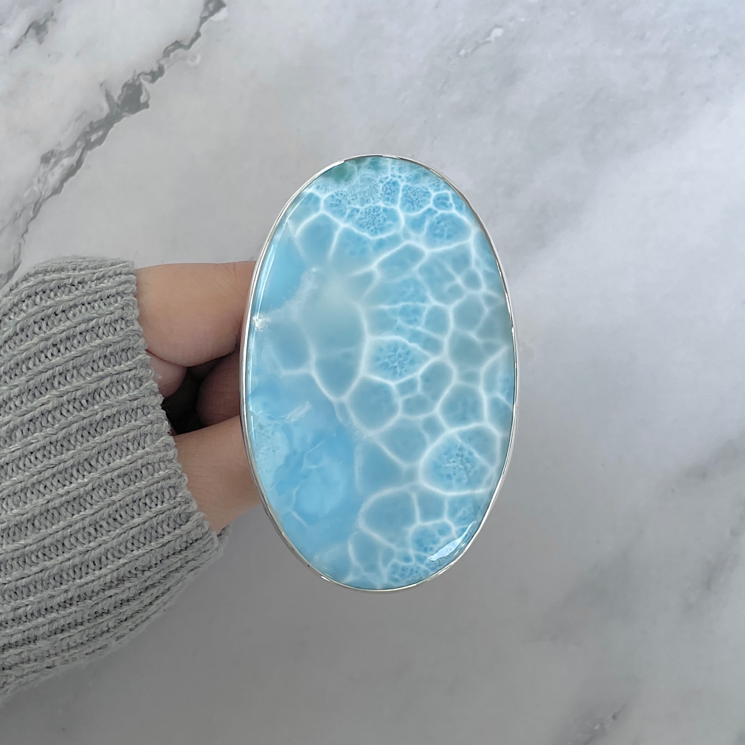 Larimar Adjustable Ring-(LAR-R-1975.)