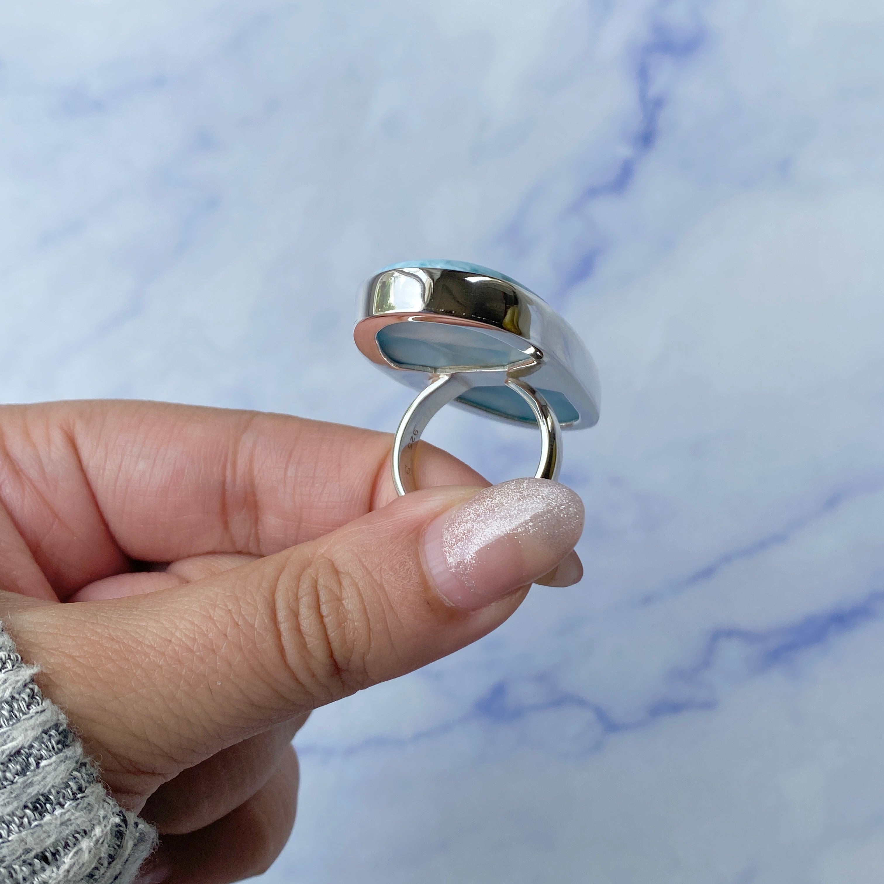 Larimar Adjustable Ring-(LAR-R-202.)