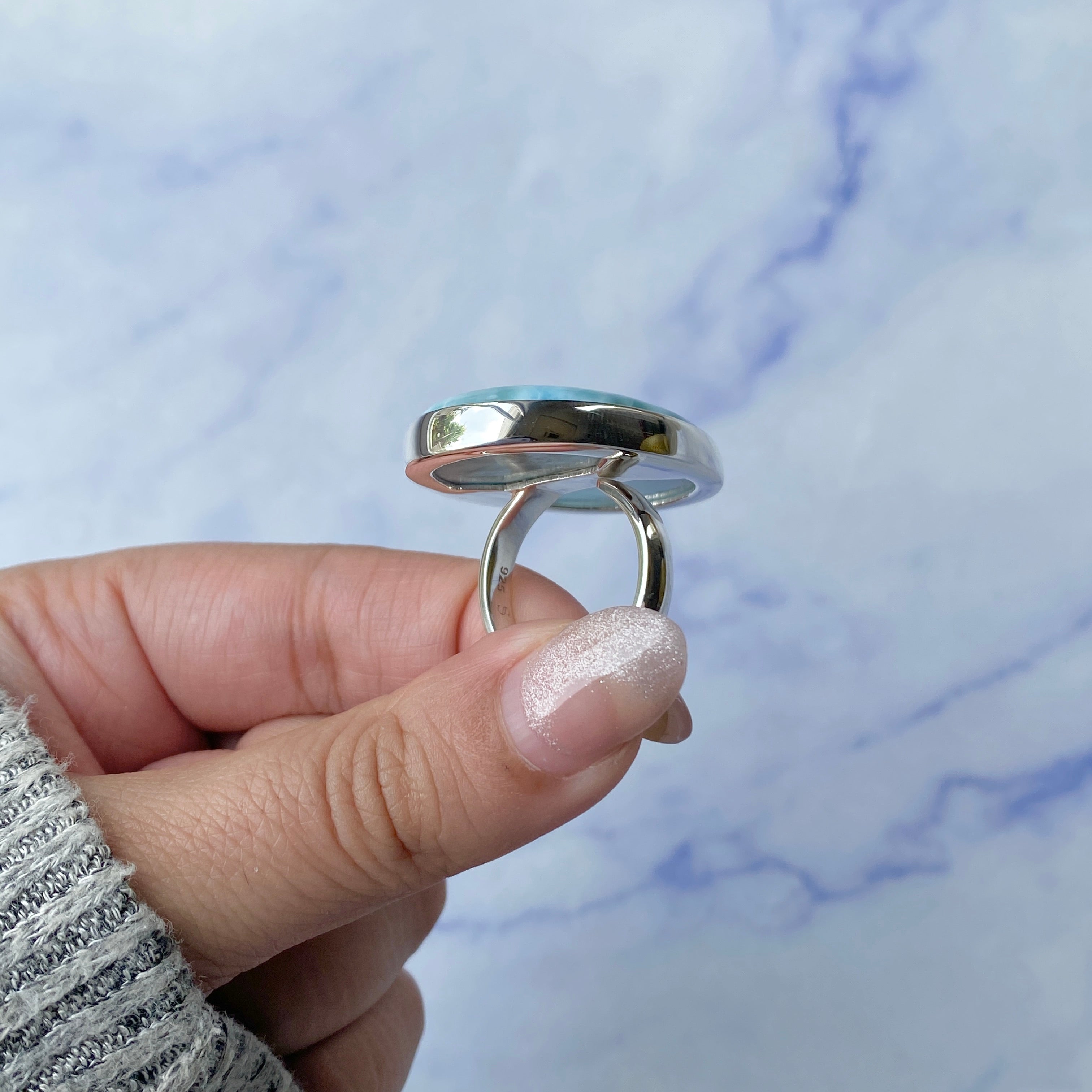 Larimar Adjustable Ring-(LAR-R-203.)