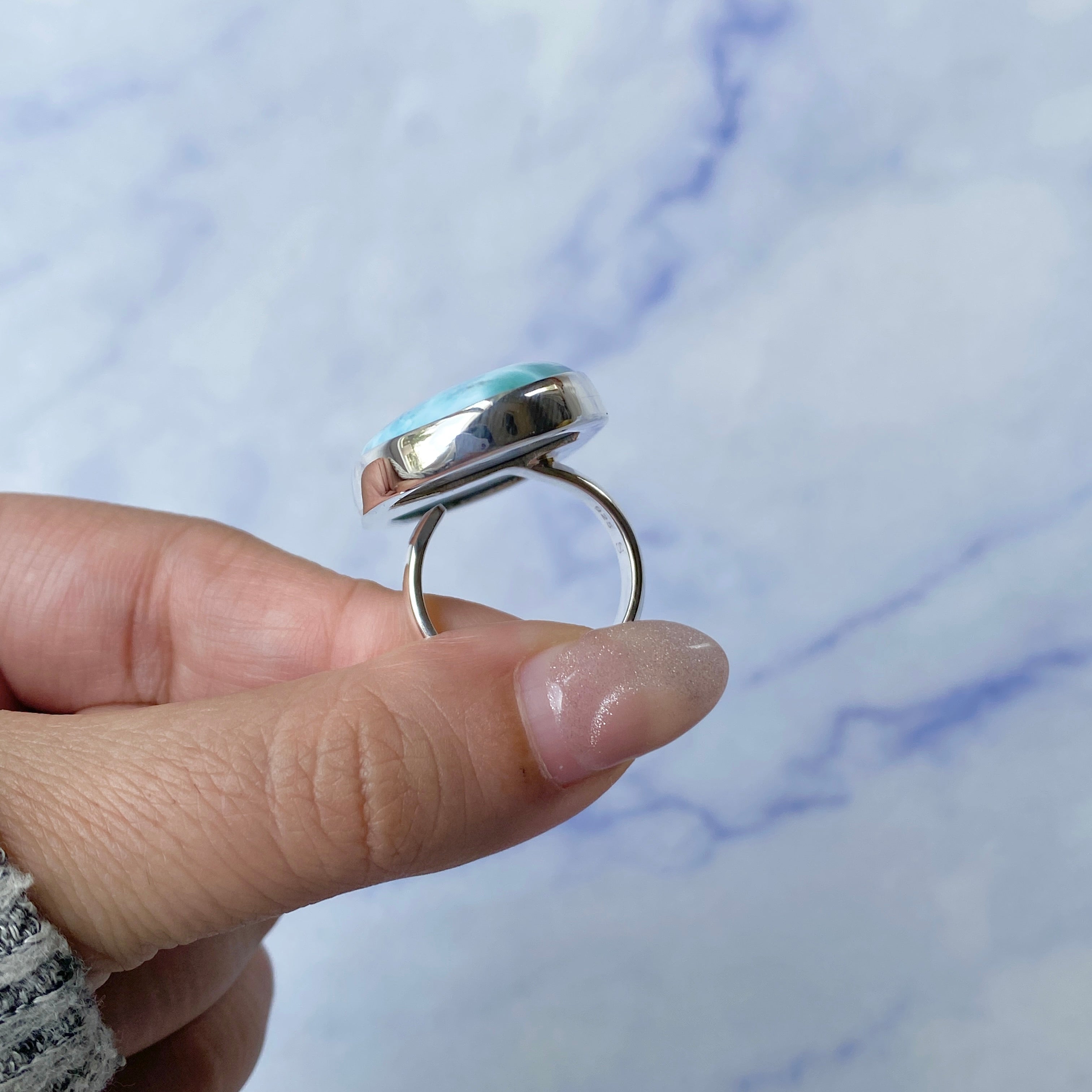 Larimar Adjustable Ring-(LAR-R-205.)