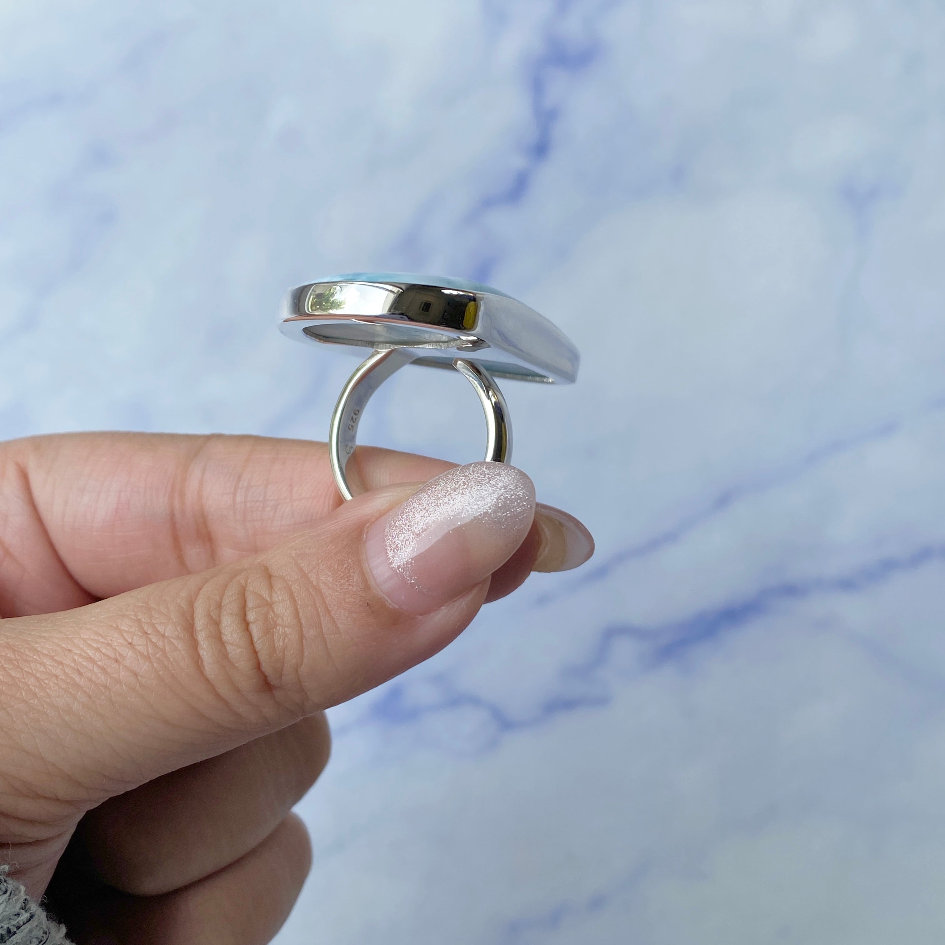 Larimar Adjustable Ring-(LAR-R-207.)