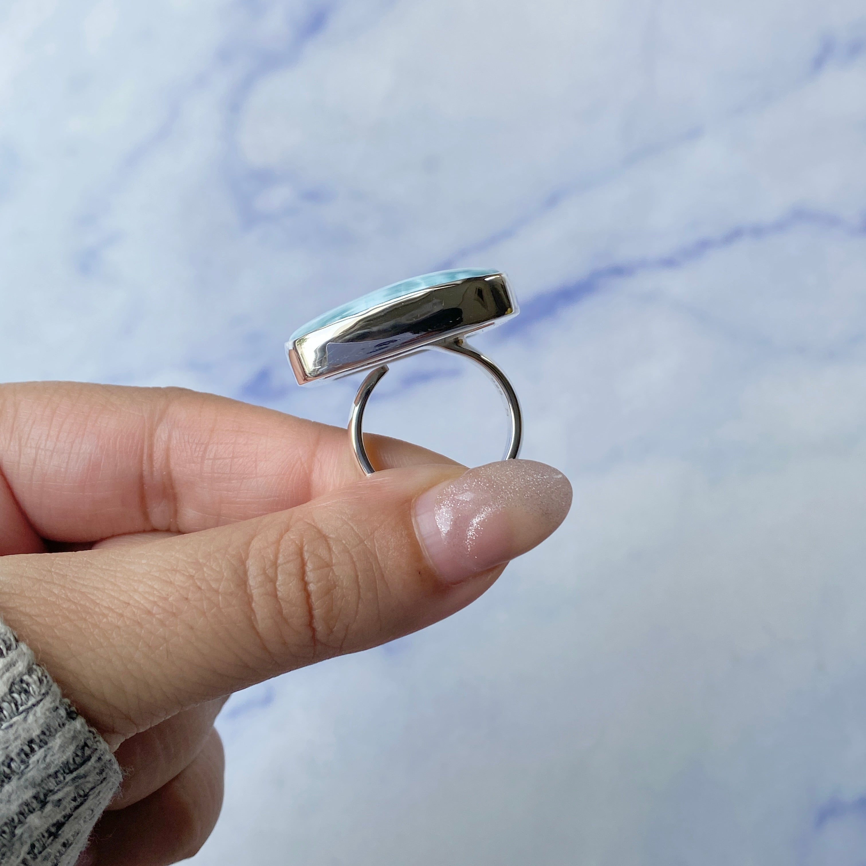 Larimar Adjustable Ring-(LAR-R-217.)