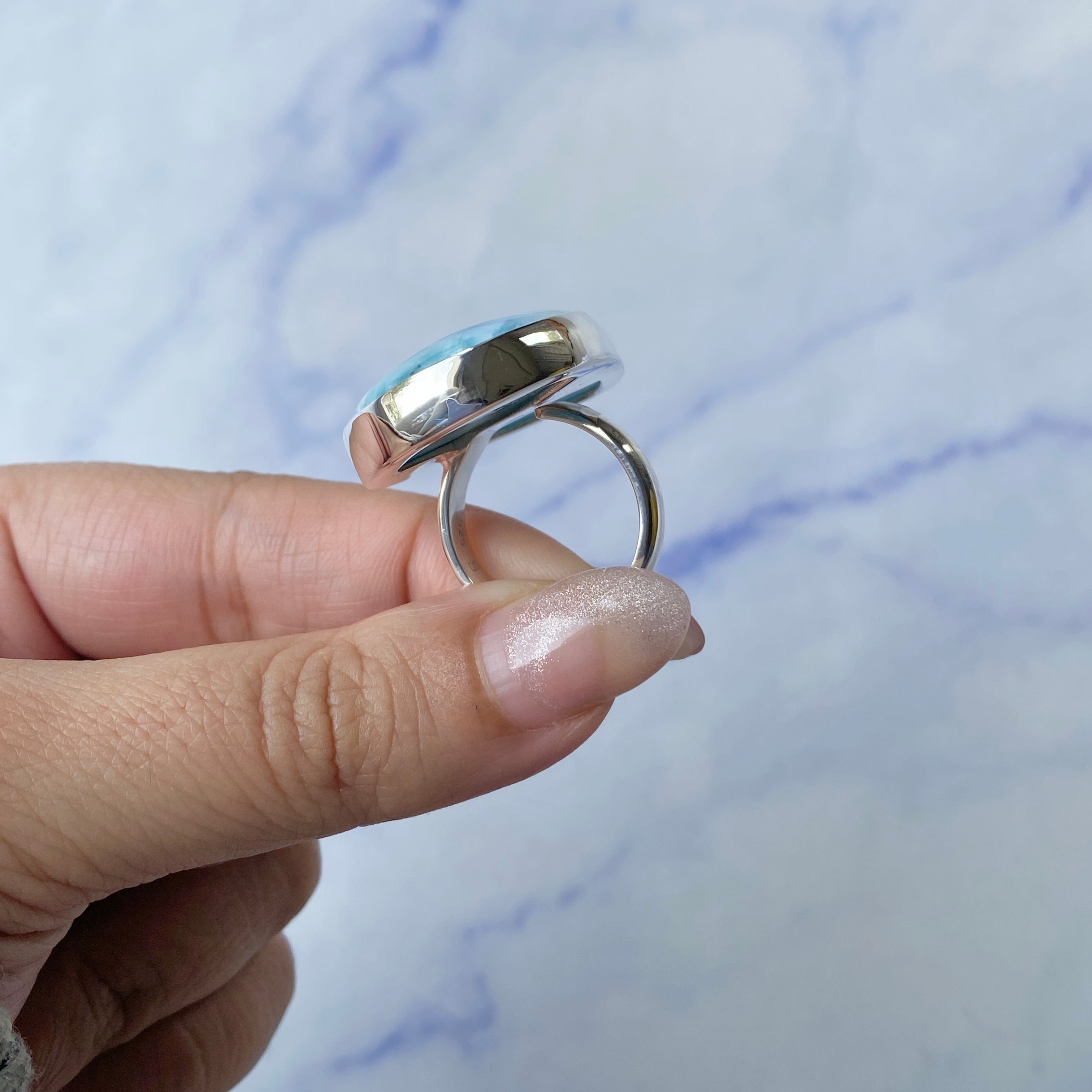 Larimar Adjustable Ring-(LAR-R-221.)