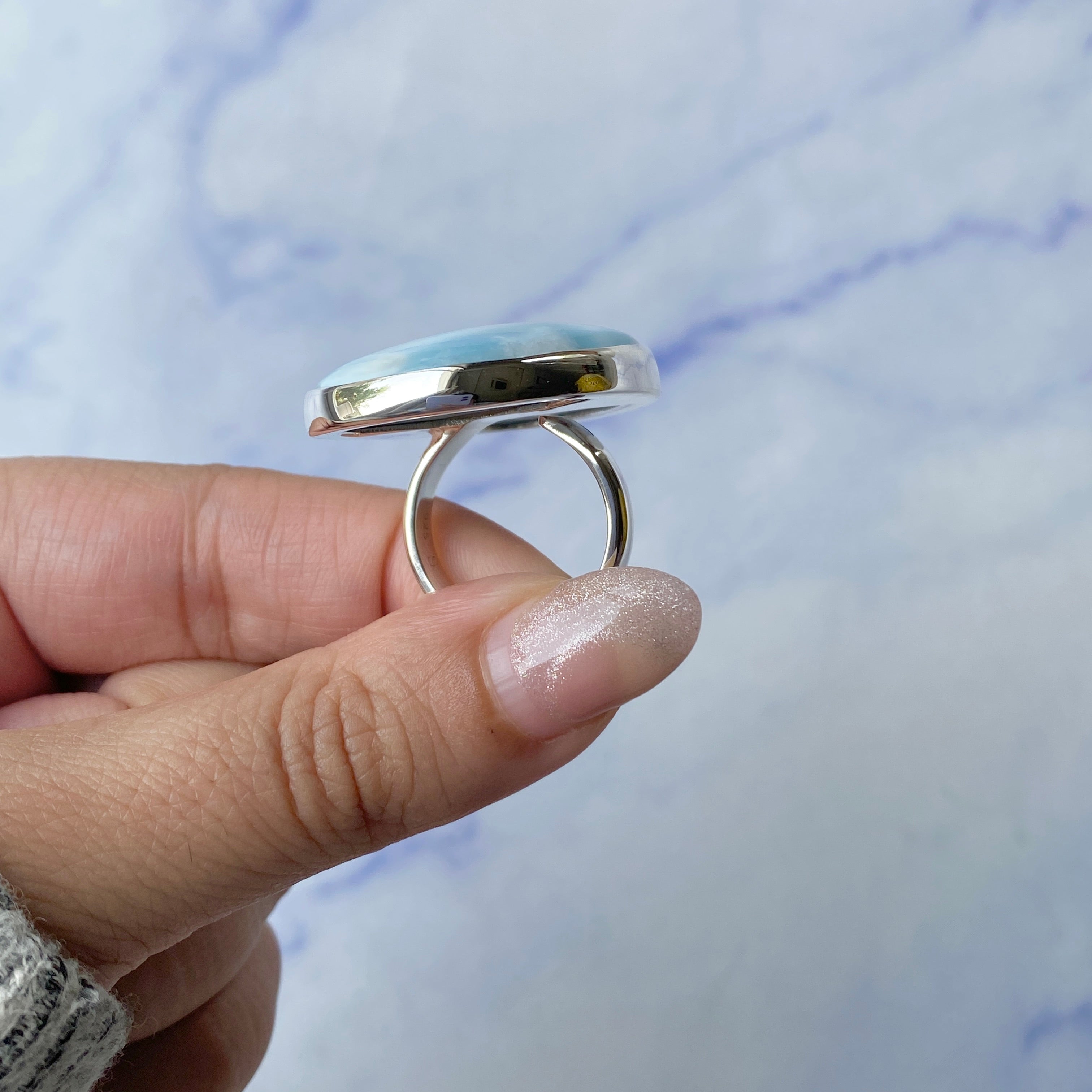 Larimar Adjustable Ring-(LAR-R-223.)