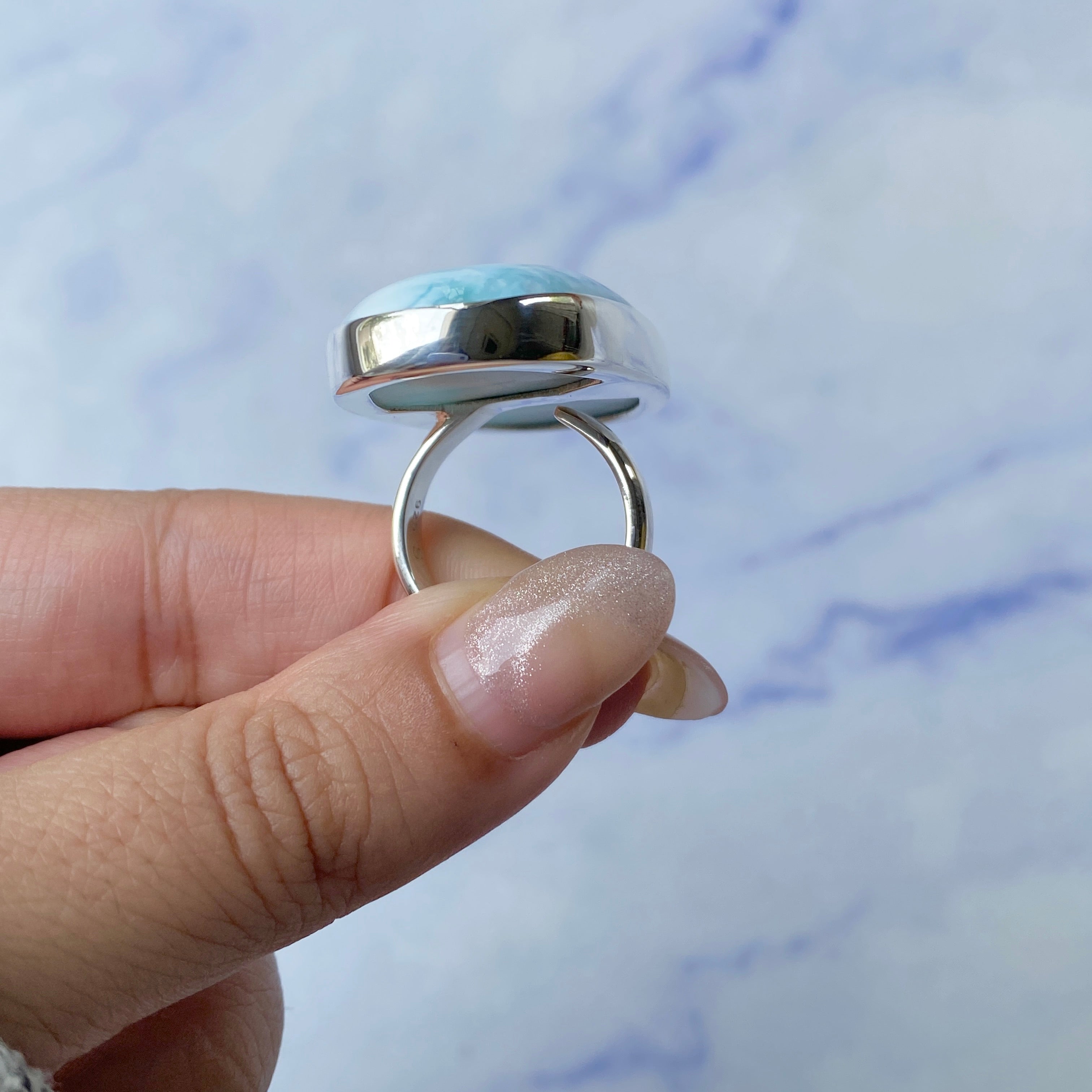 Larimar Adjustable Ring-(LAR-R-225.)