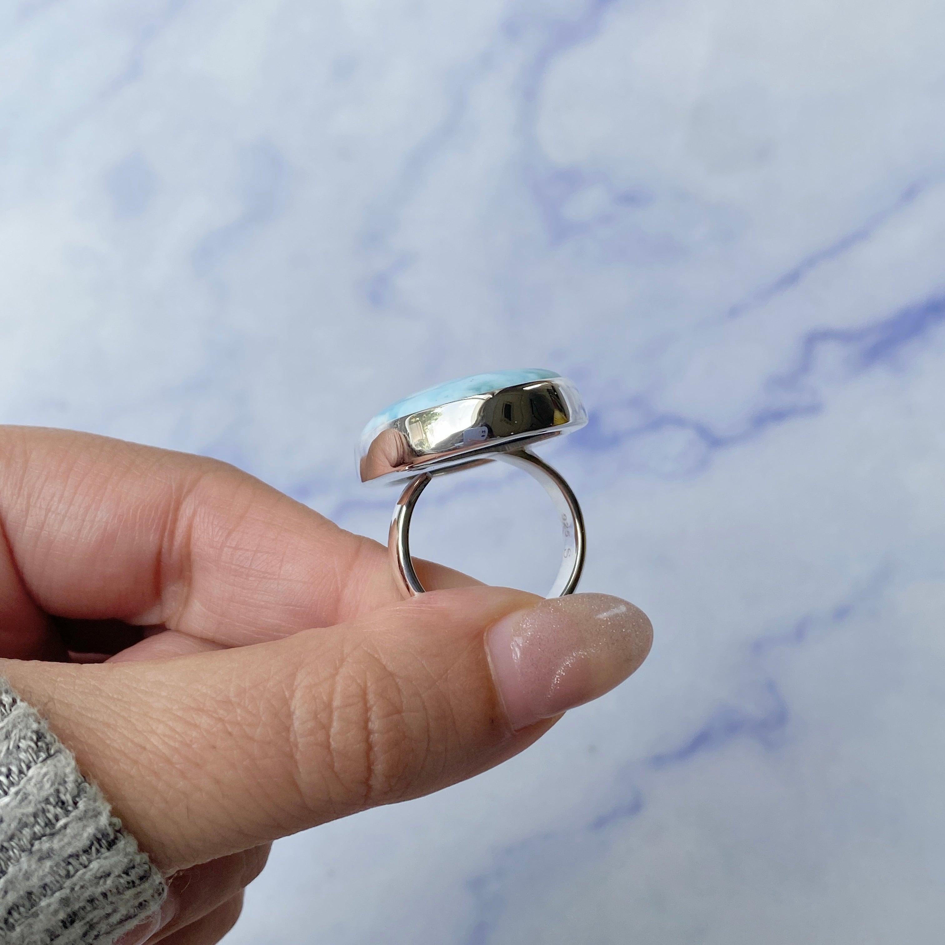 Larimar Adjustable Ring-(LAR-R-237.)