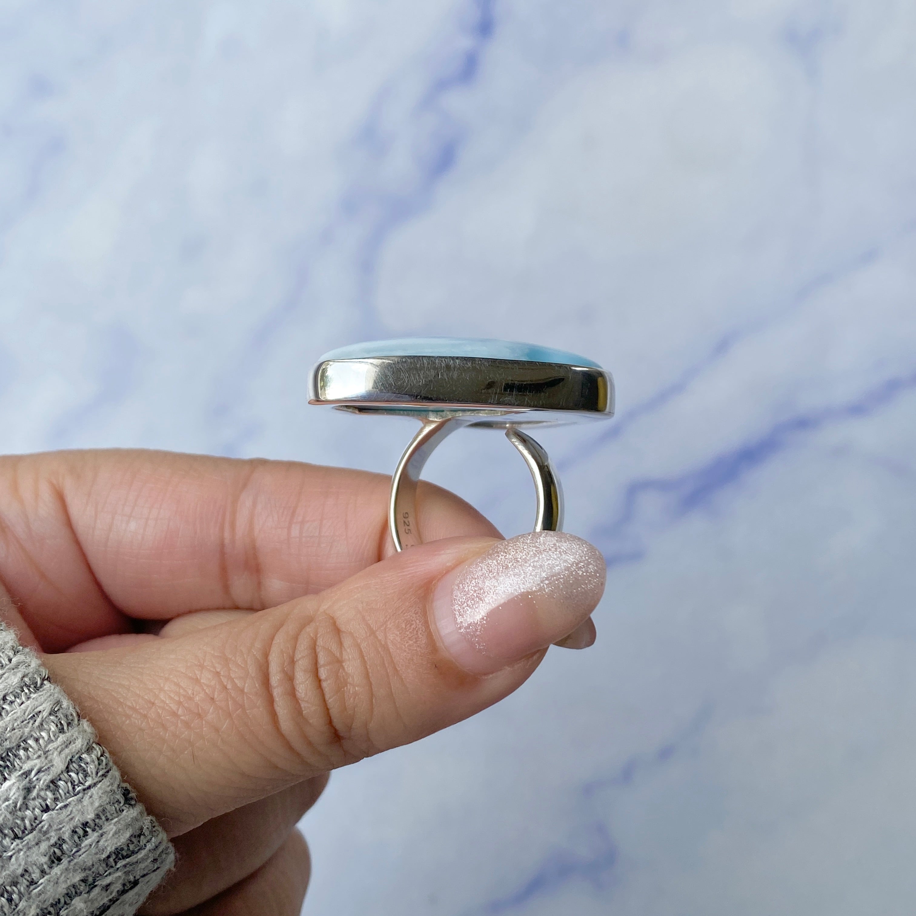 Larimar Adjustable Ring-(LAR-R-238.)