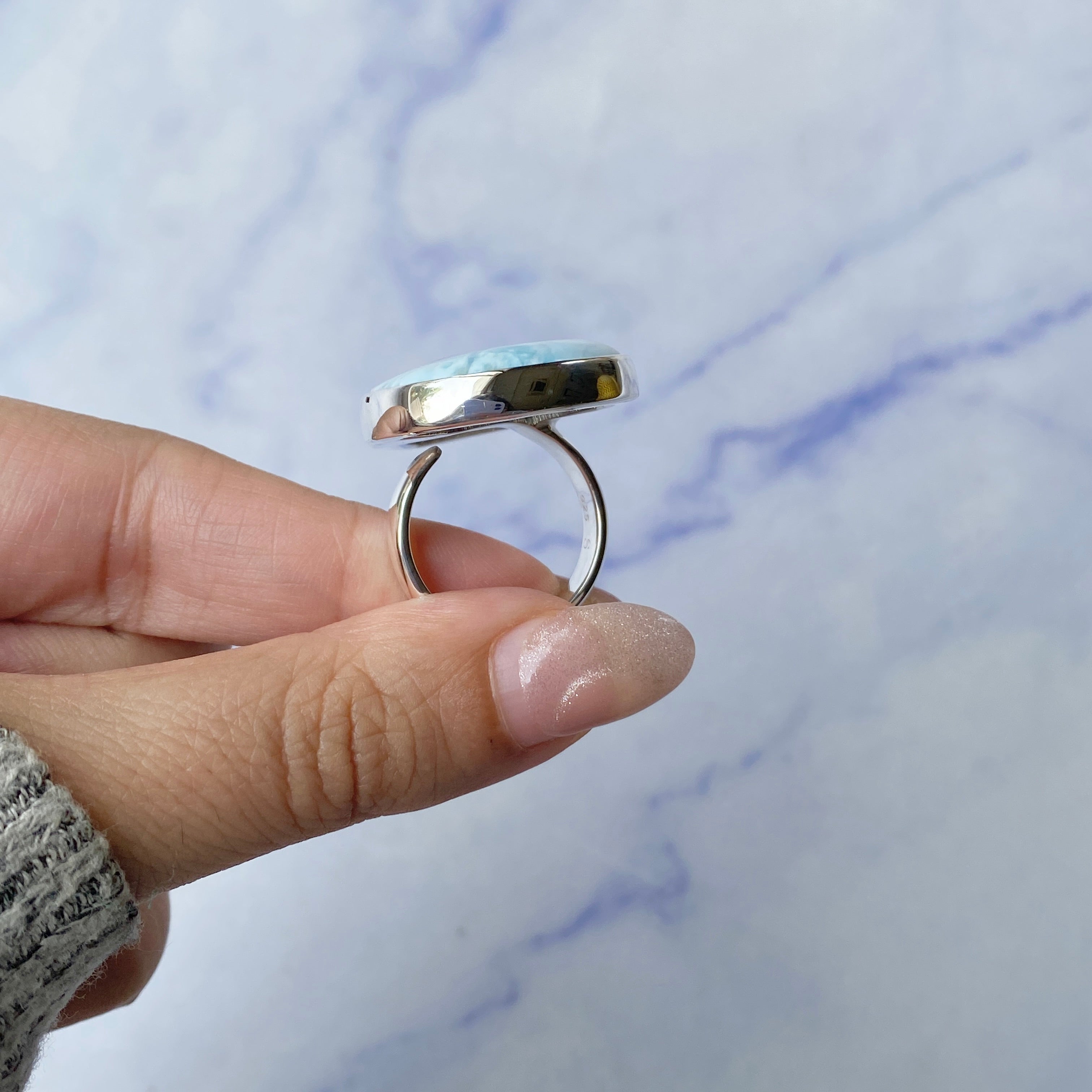 Larimar Adjustable Ring-(LAR-R-239.)