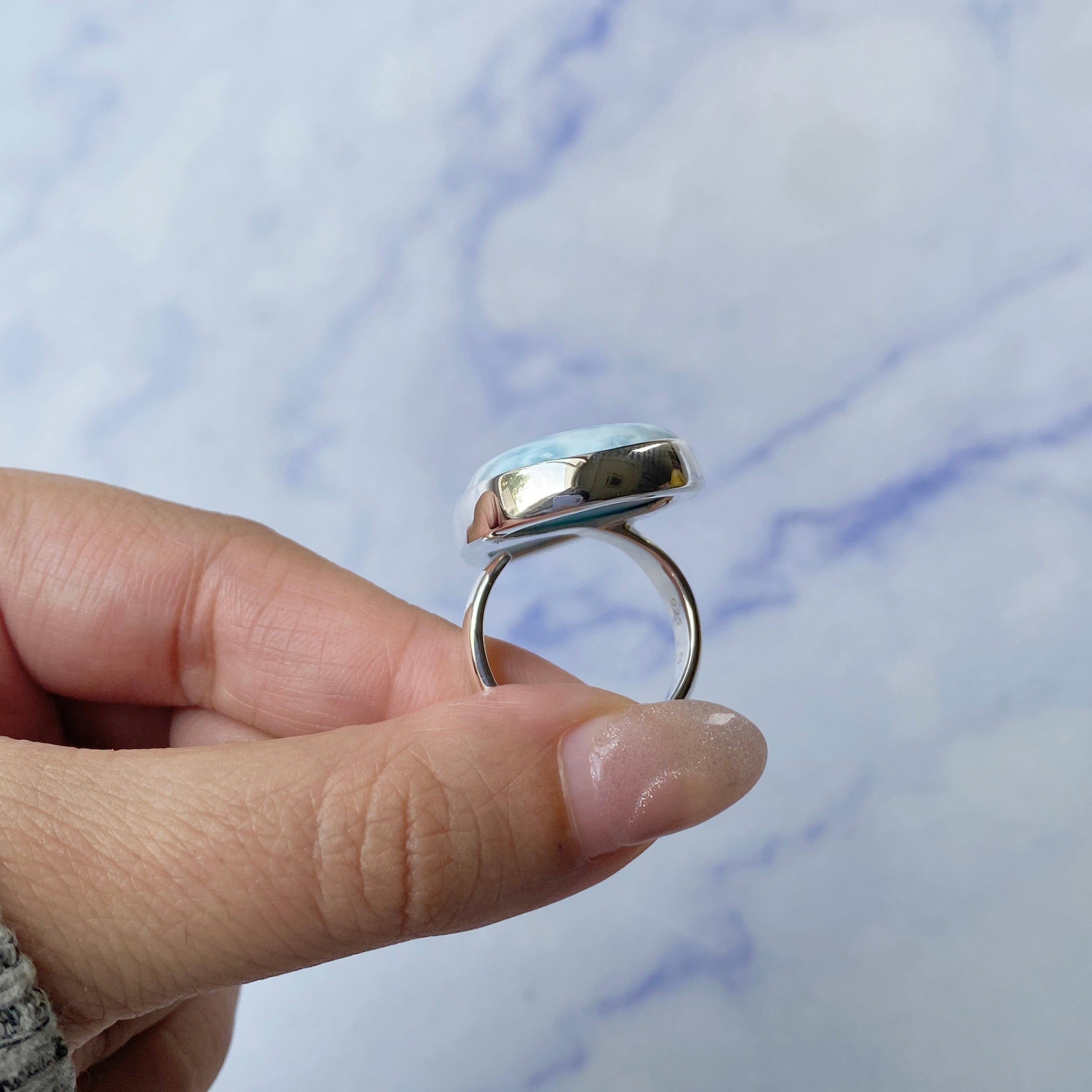 Larimar Adjustable Ring-(LAR-R-245.)