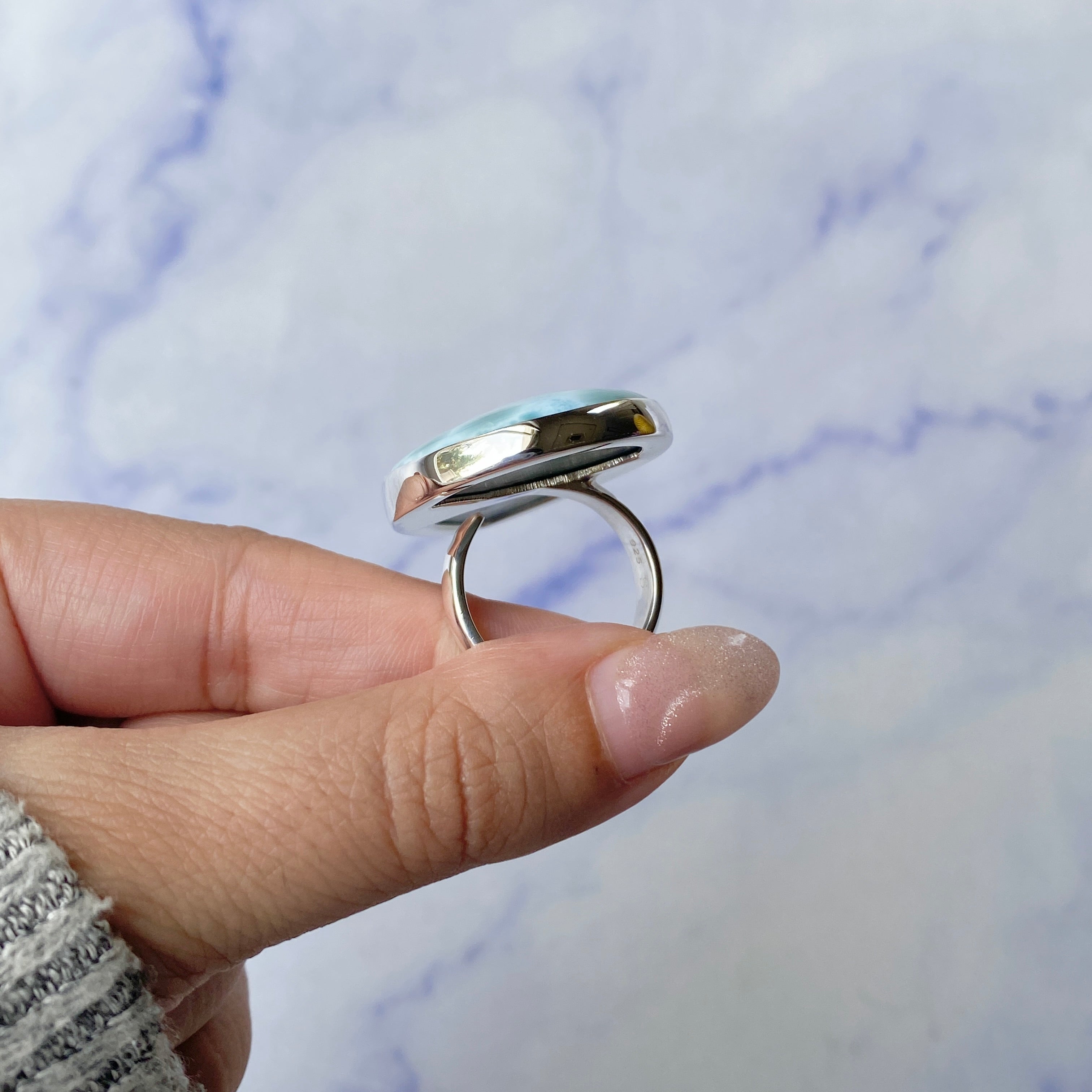 Larimar Adjustable Ring-(LAR-R-247.)