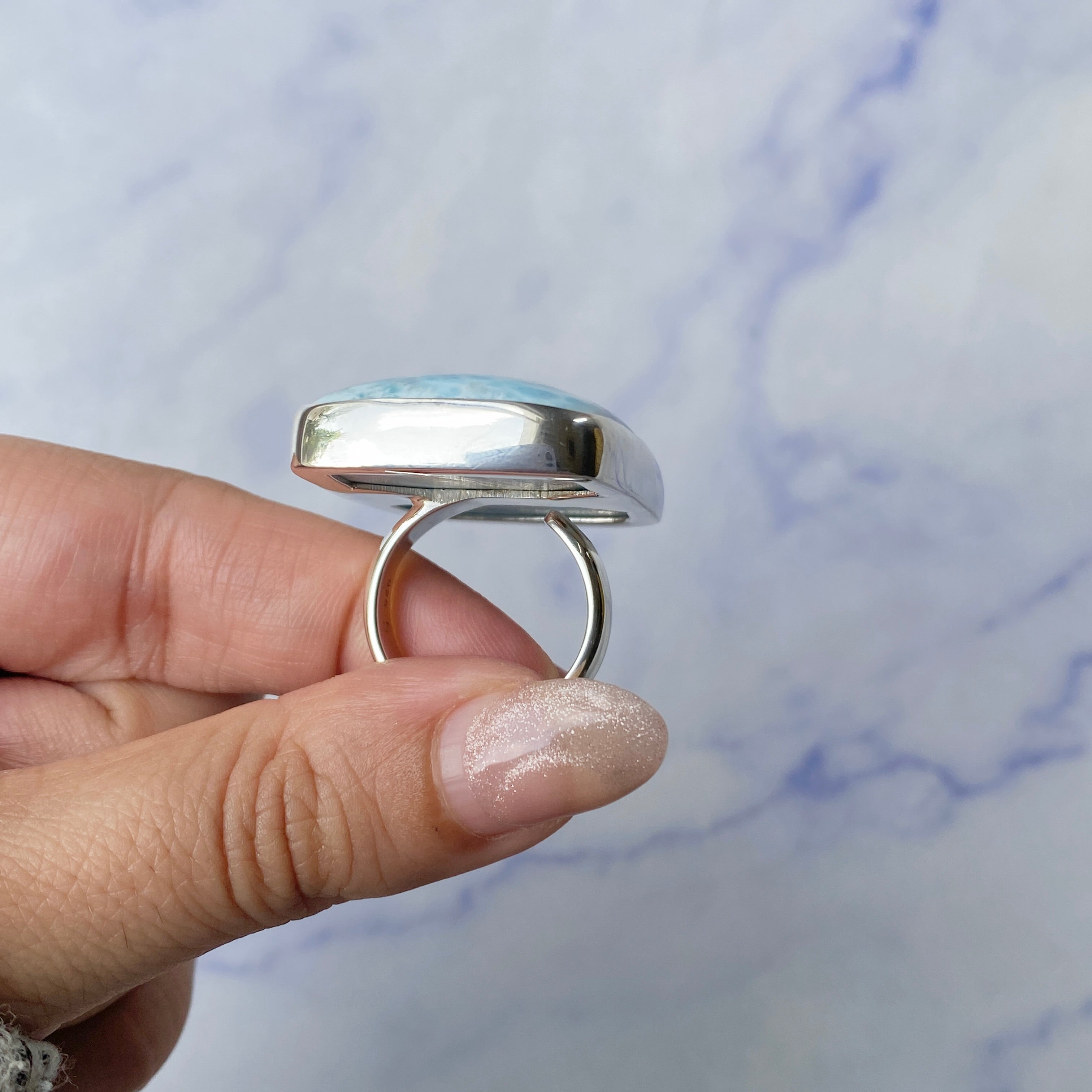 Larimar Adjustable Ring-(LAR-R-263.)