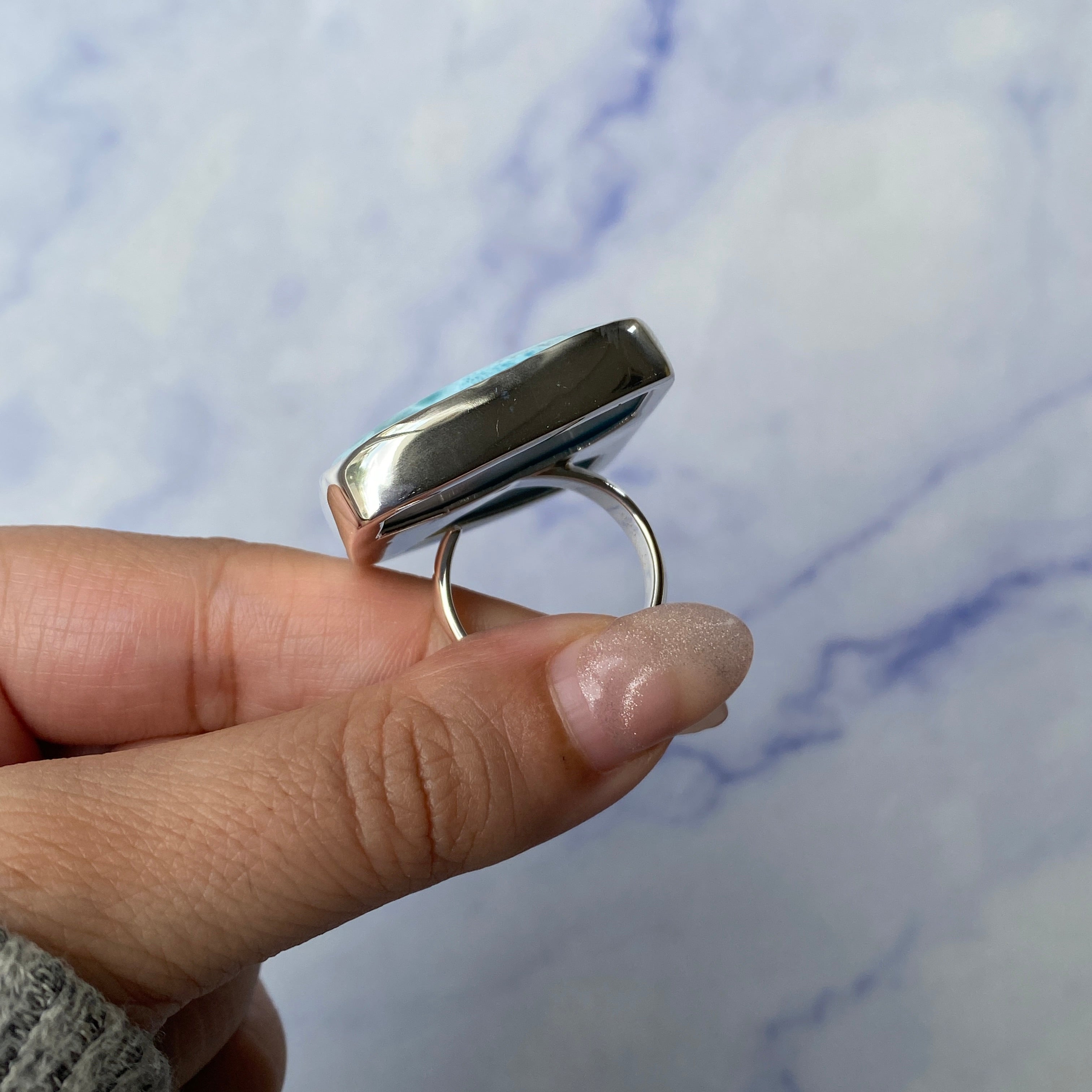 Larimar Adjustable Ring-(LAR-R-271.)