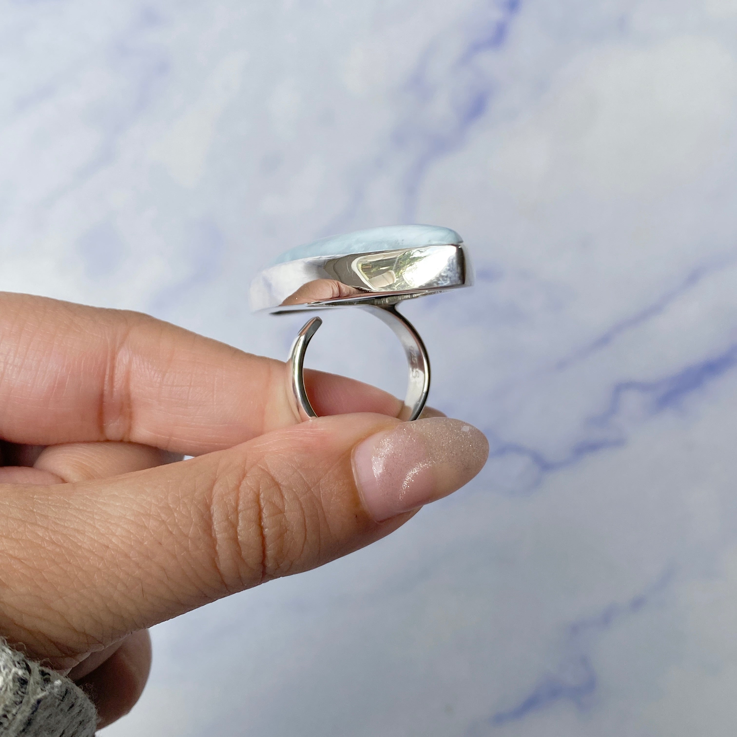 Larimar Adjustable Ring-(LAR-R-272.)