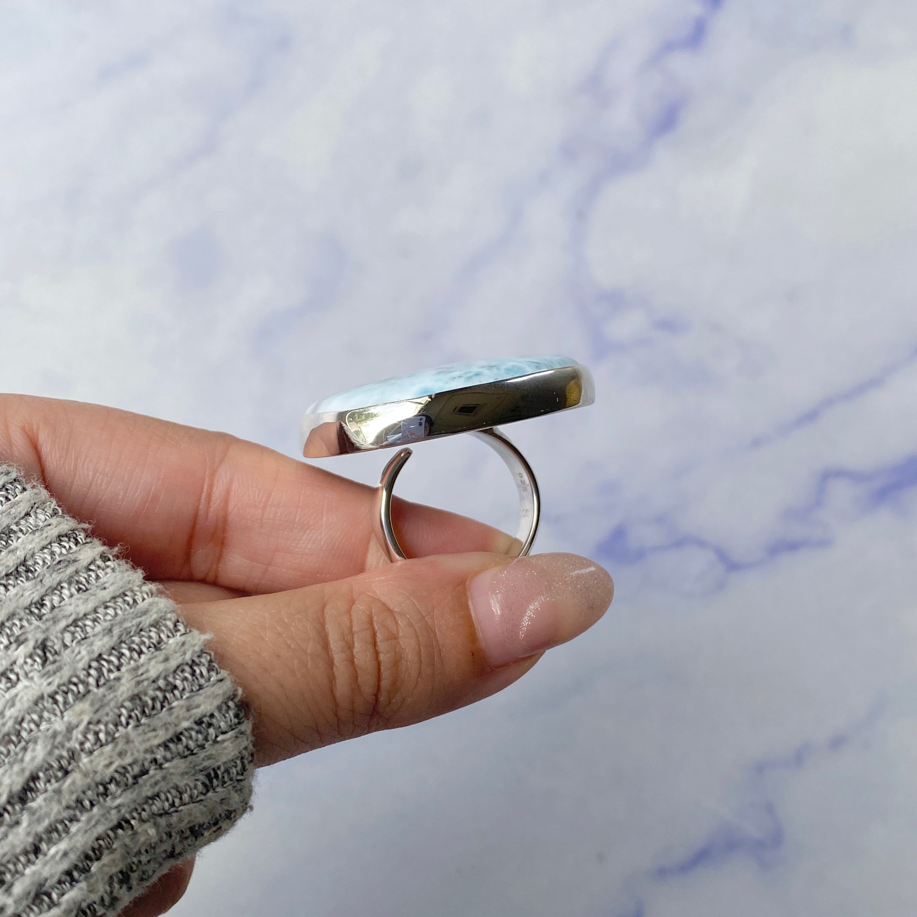 Larimar Adjustable Ring-(LAR-R-274.)