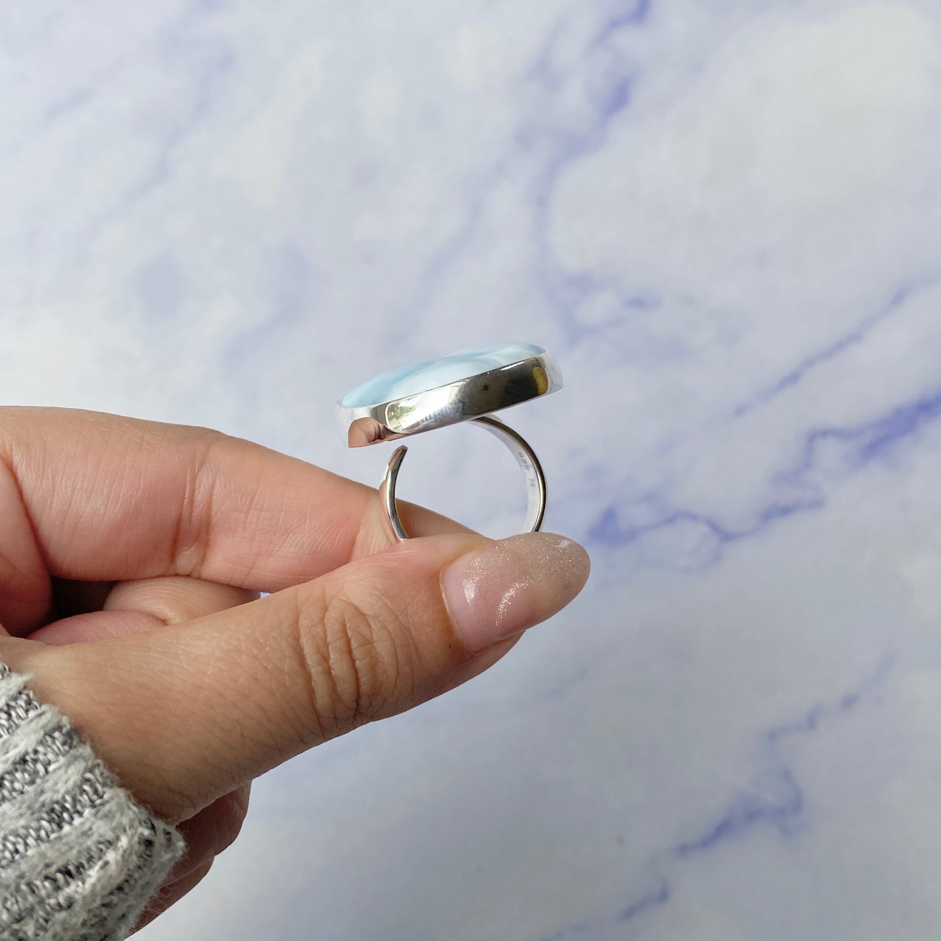 Larimar Adjustable Ring-(LAR-R-275.)