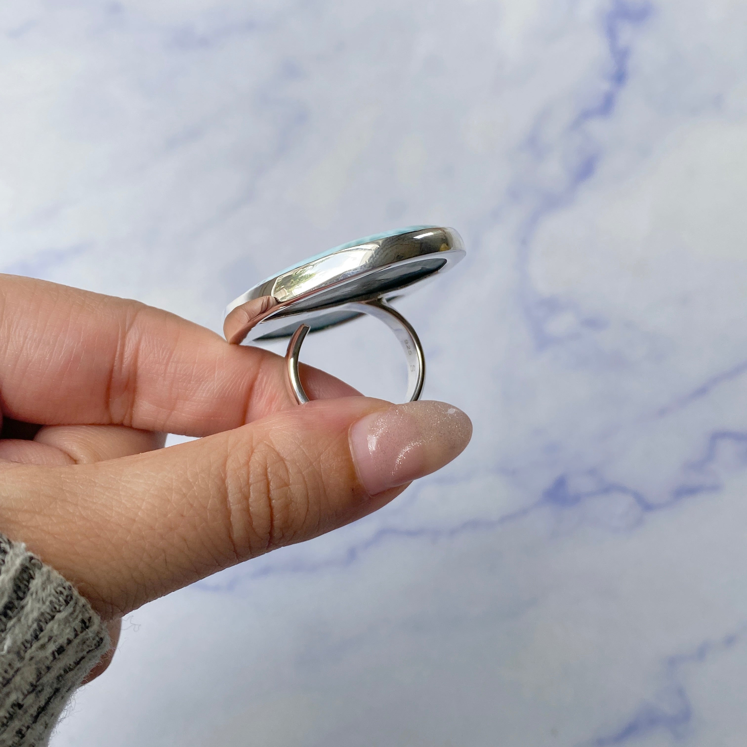 Larimar Adjustable Ring-(LAR-R-278.)