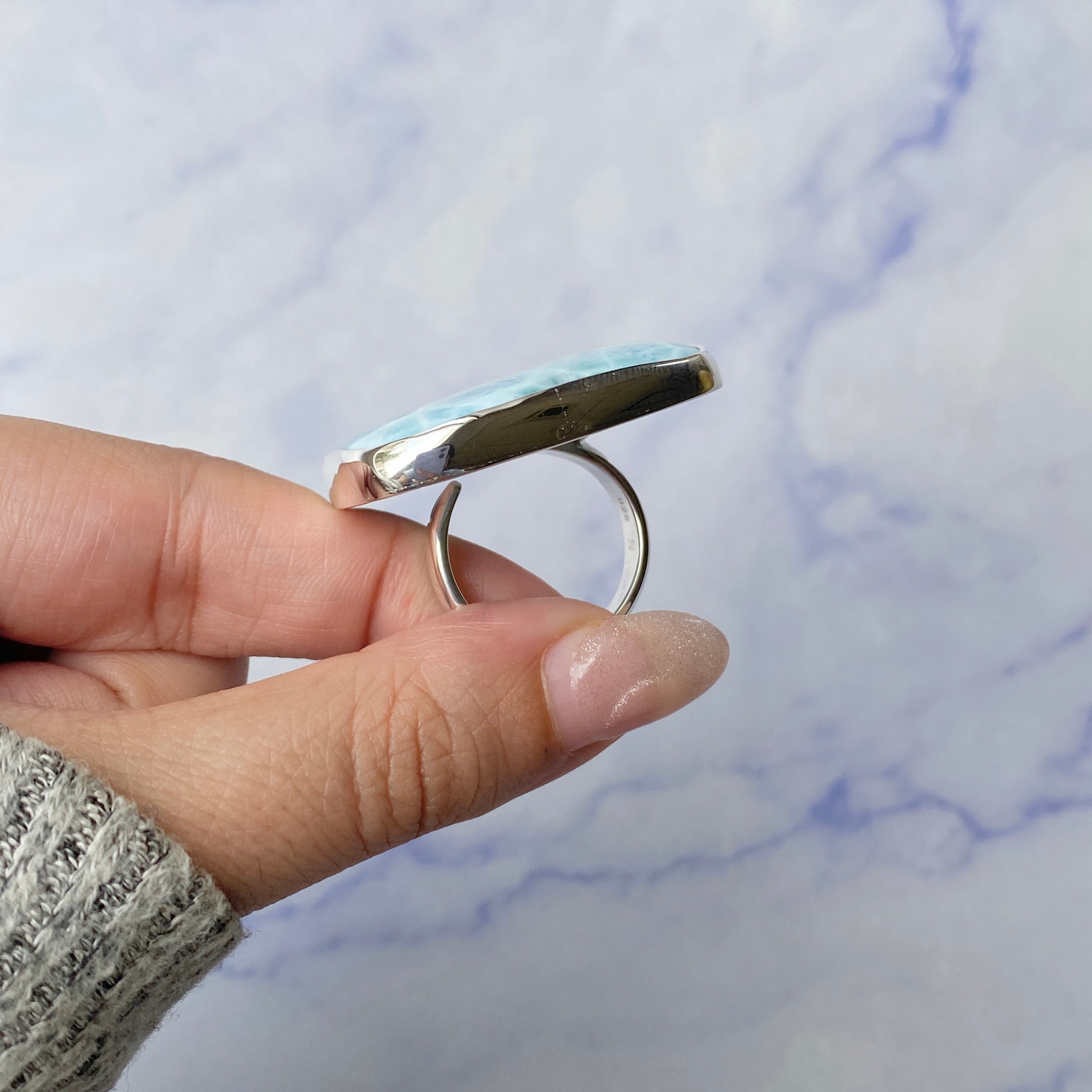 Larimar Adjustable Ring-(LAR-R-280.)