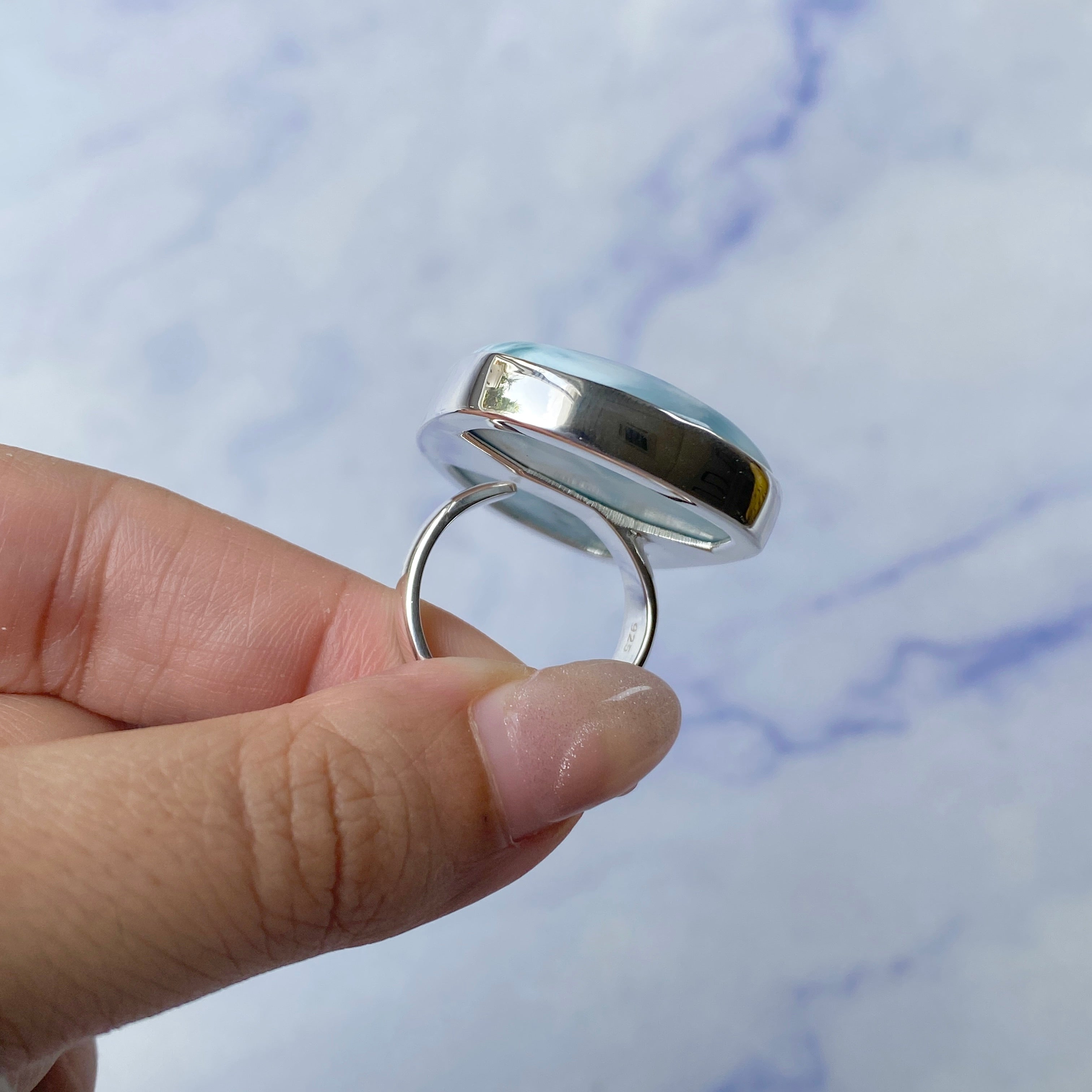 Larimar Adjustable Ring-(LAR-R-283.)