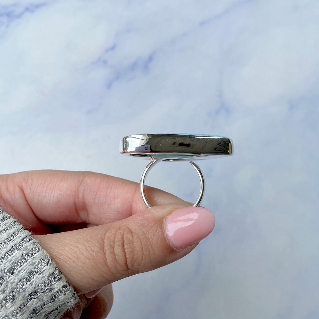 Larimar Adjustable Ring-(LAR-R-298.)