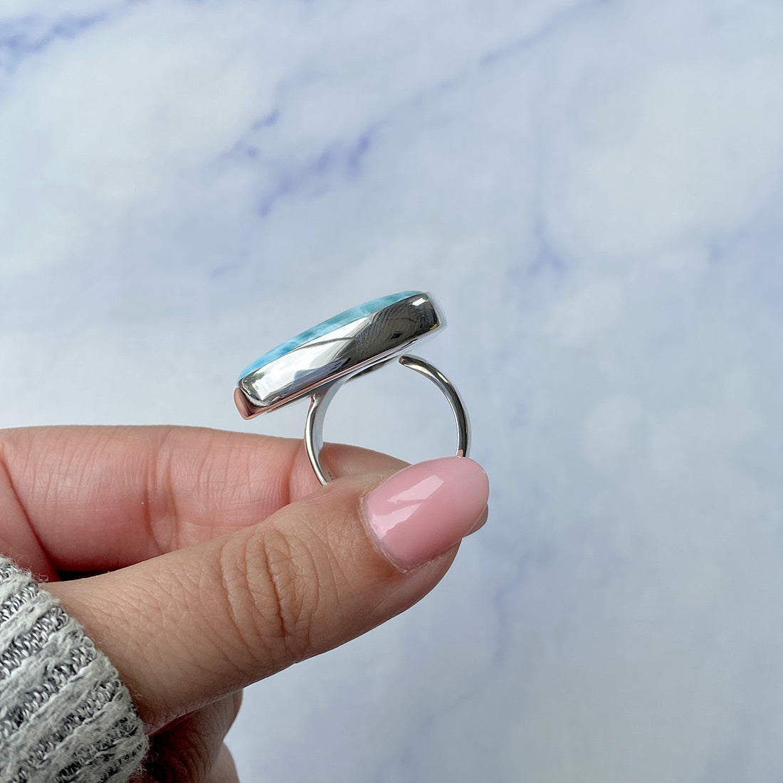 Larimar Adjustable Ring-(LAR-R-300.)