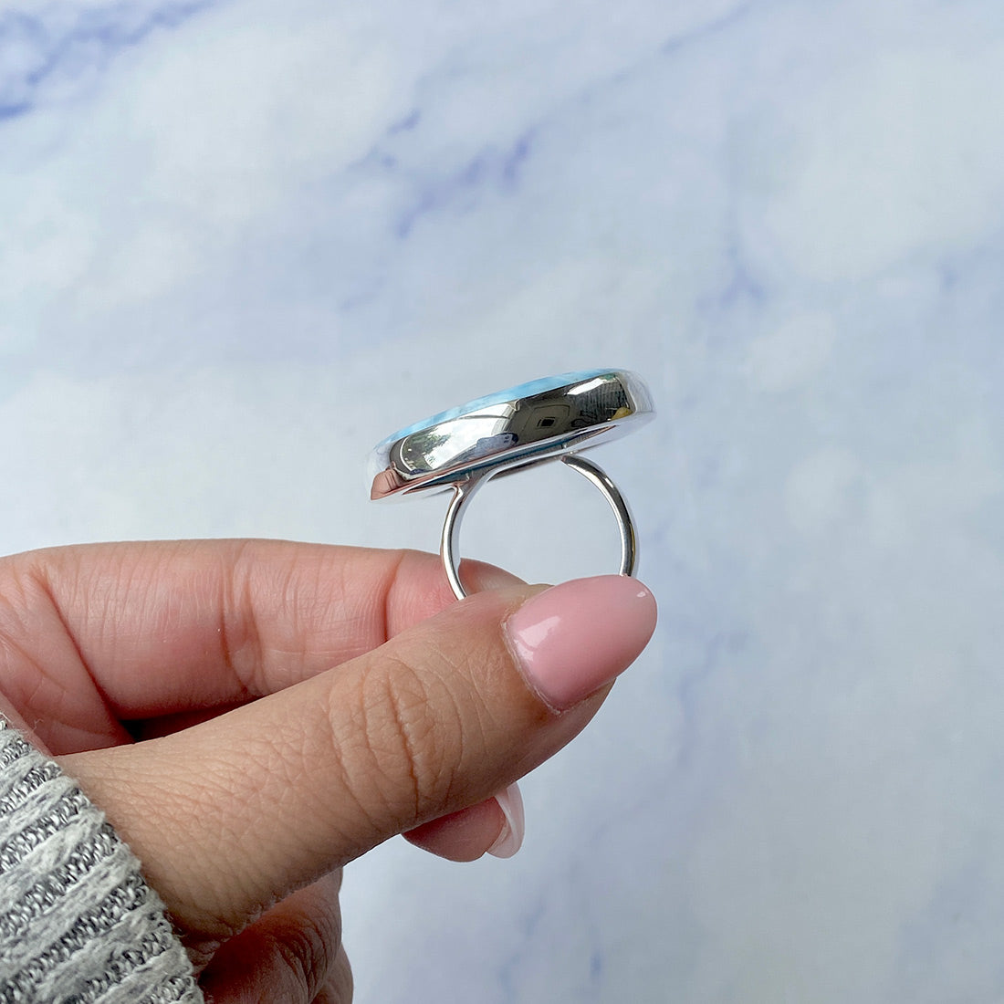 Larimar Adjustable Ring-(LAR-R-301.)