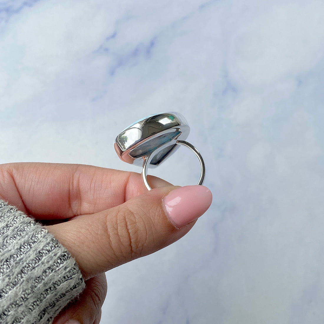 Larimar Adjustable Ring-(LAR-R-303.)