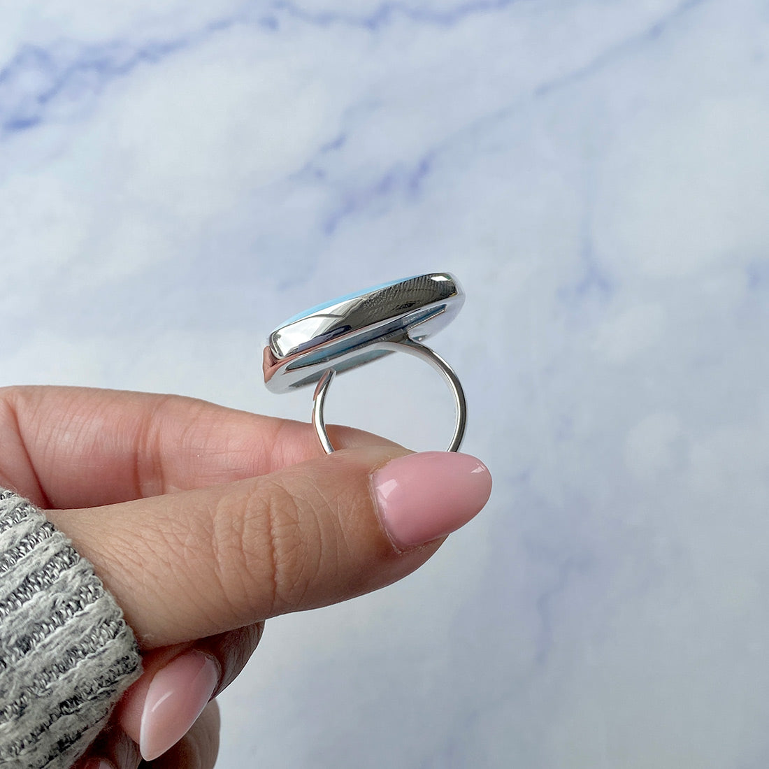 Larimar Adjustable Ring-(LAR-R-304.)