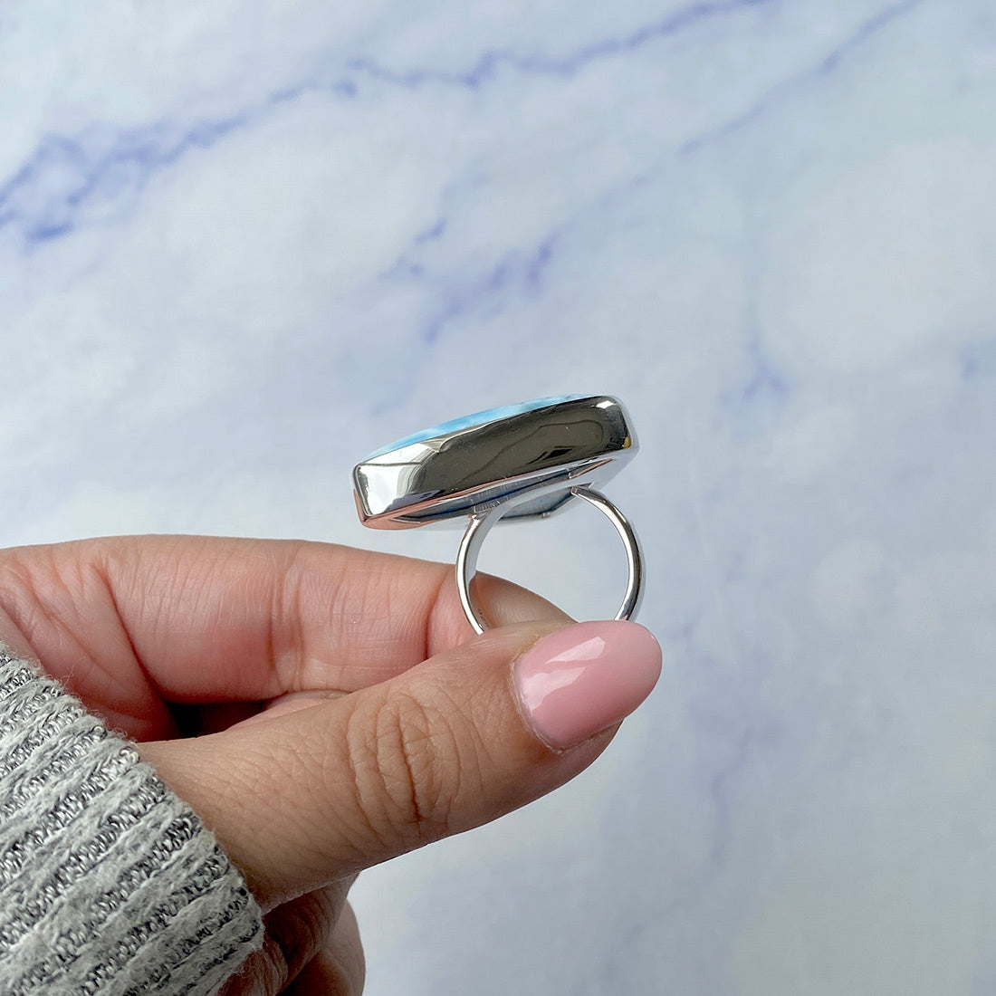 Larimar Adjustable Ring-(LAR-R-306.)