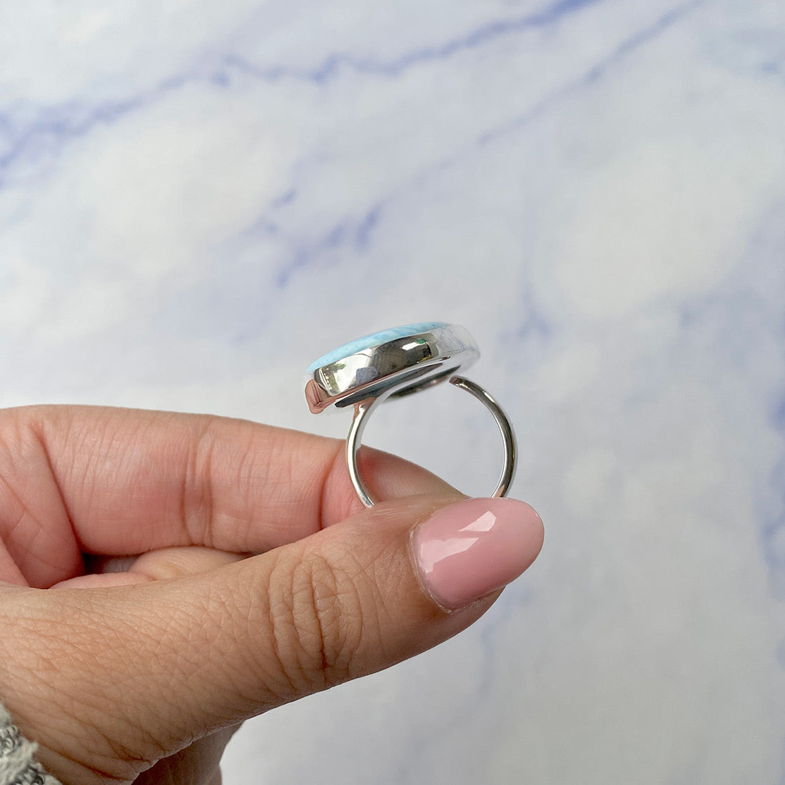 Larimar Adjustable Ring-(LAR-R-309.)