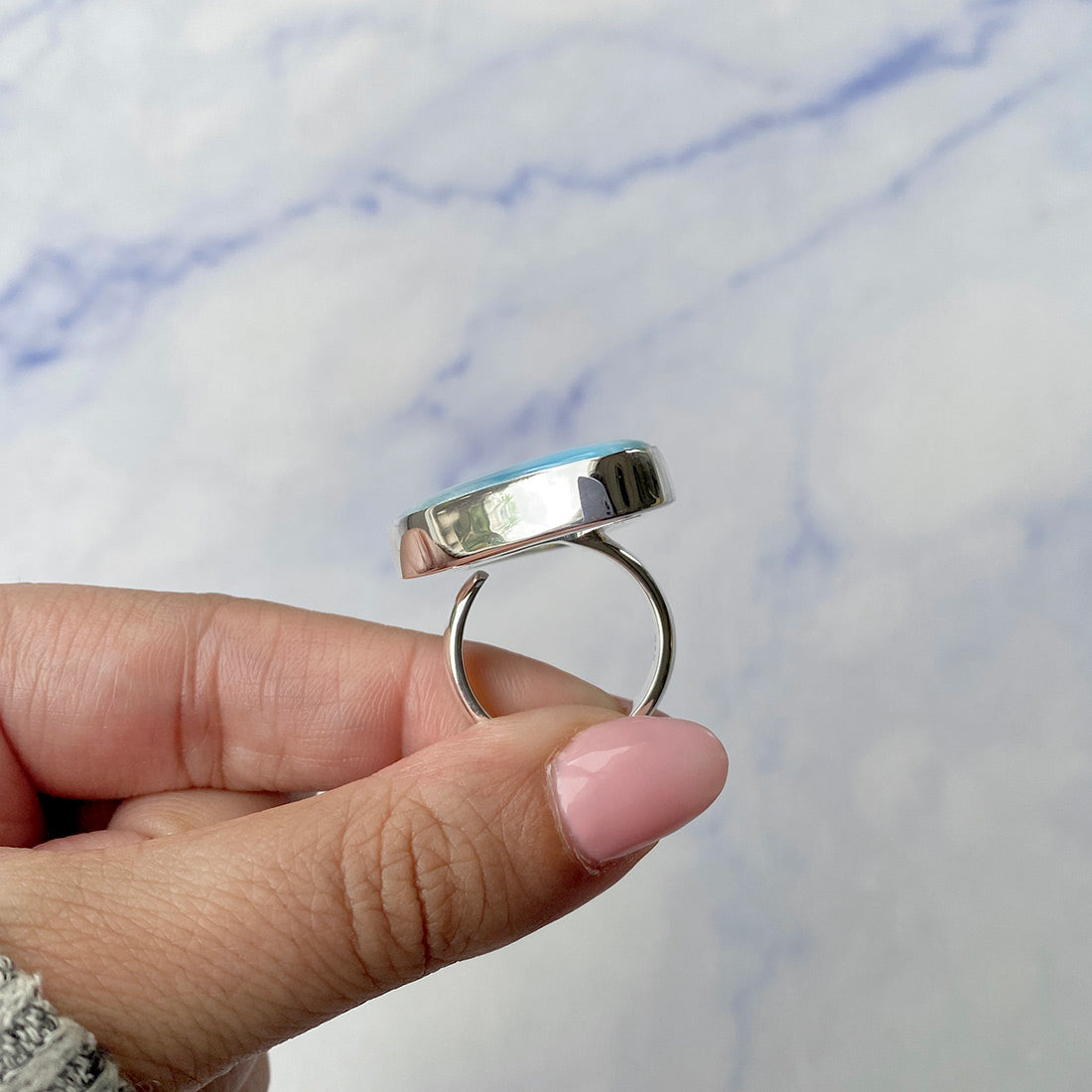 Larimar Adjustable Ring-(LAR-R-310.)