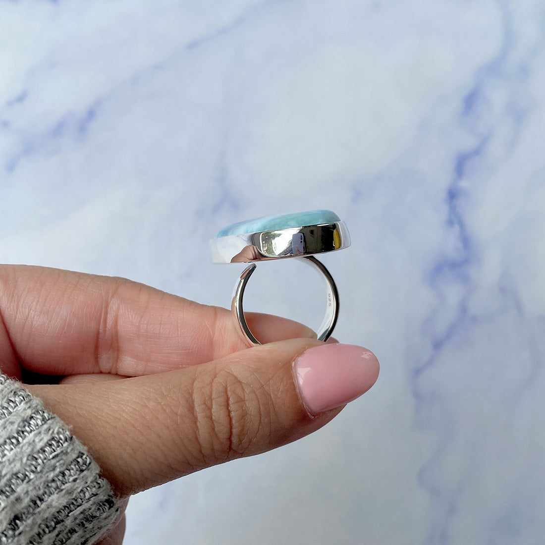 Larimar Adjustable Ring-(LAR-R-319.)