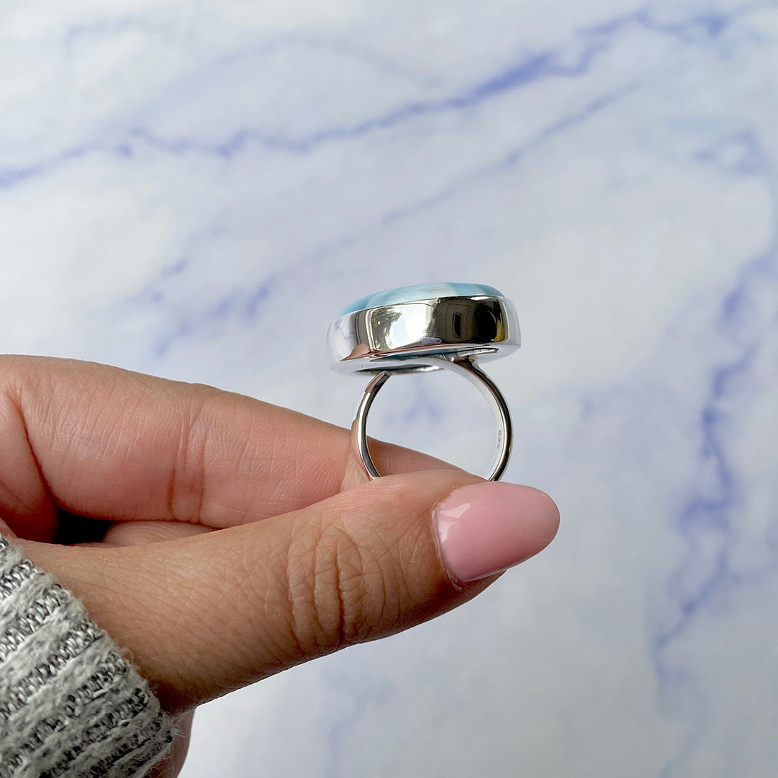 Larimar Adjustable Ring-(LAR-R-321.)