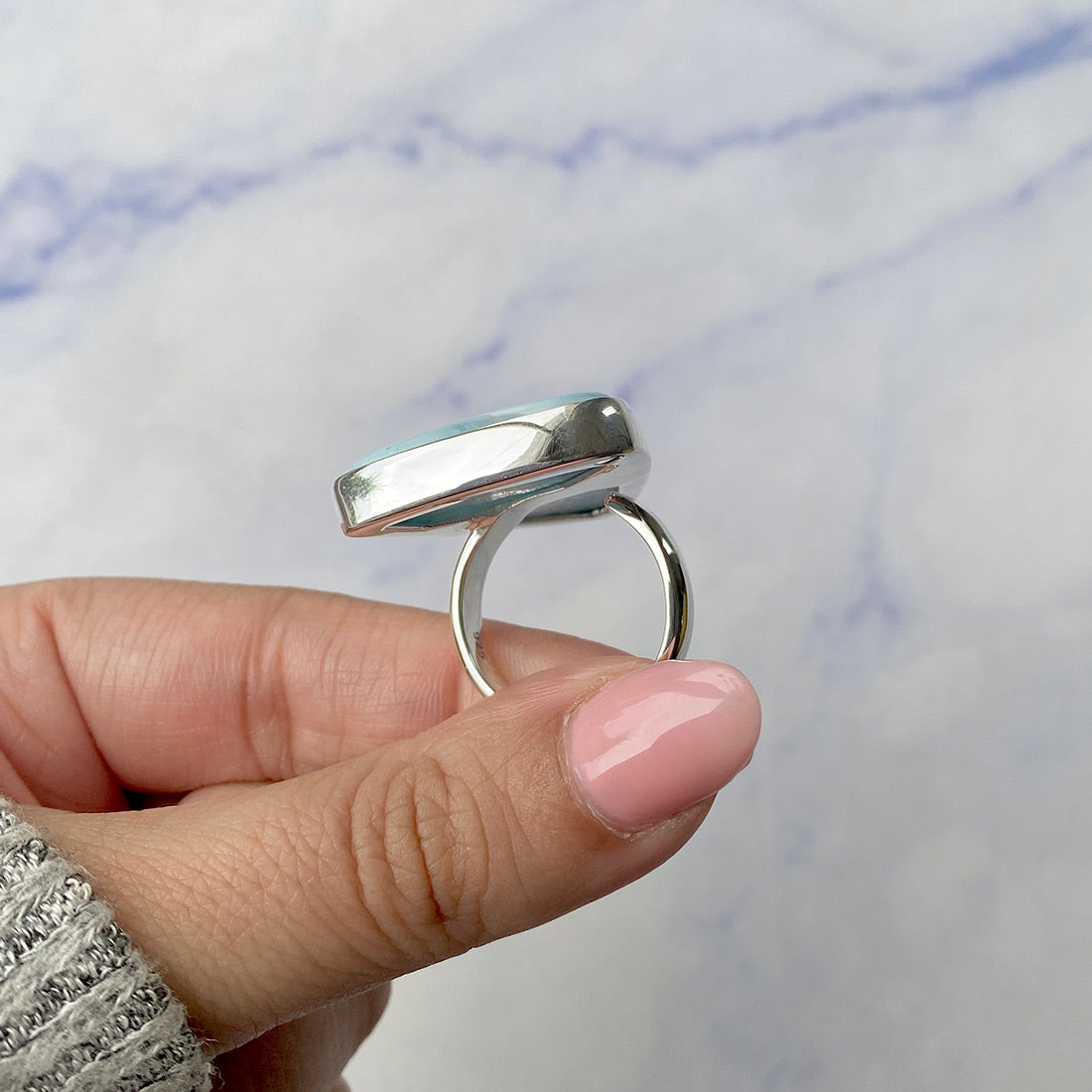 Larimar Adjustable Ring-(LAR-R-324.)