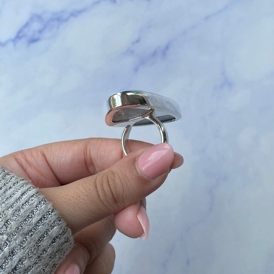 Larimar Adjustable Ring-(LAR-R-328.)