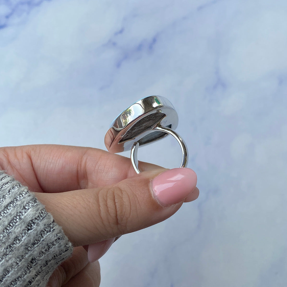 Larimar Adjustable Ring-(LAR-R-329.)