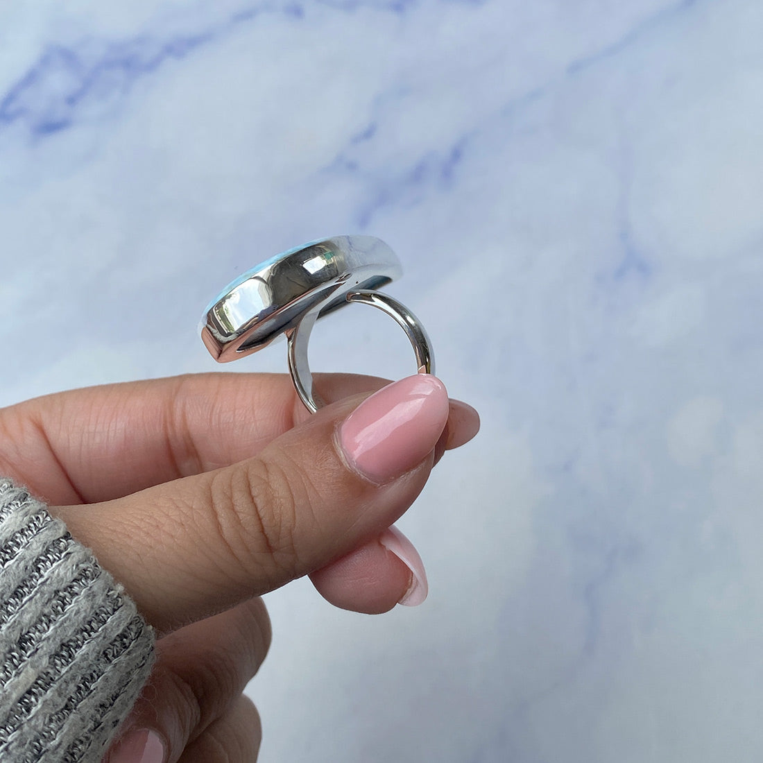 Larimar Adjustable Ring-(LAR-R-331.)