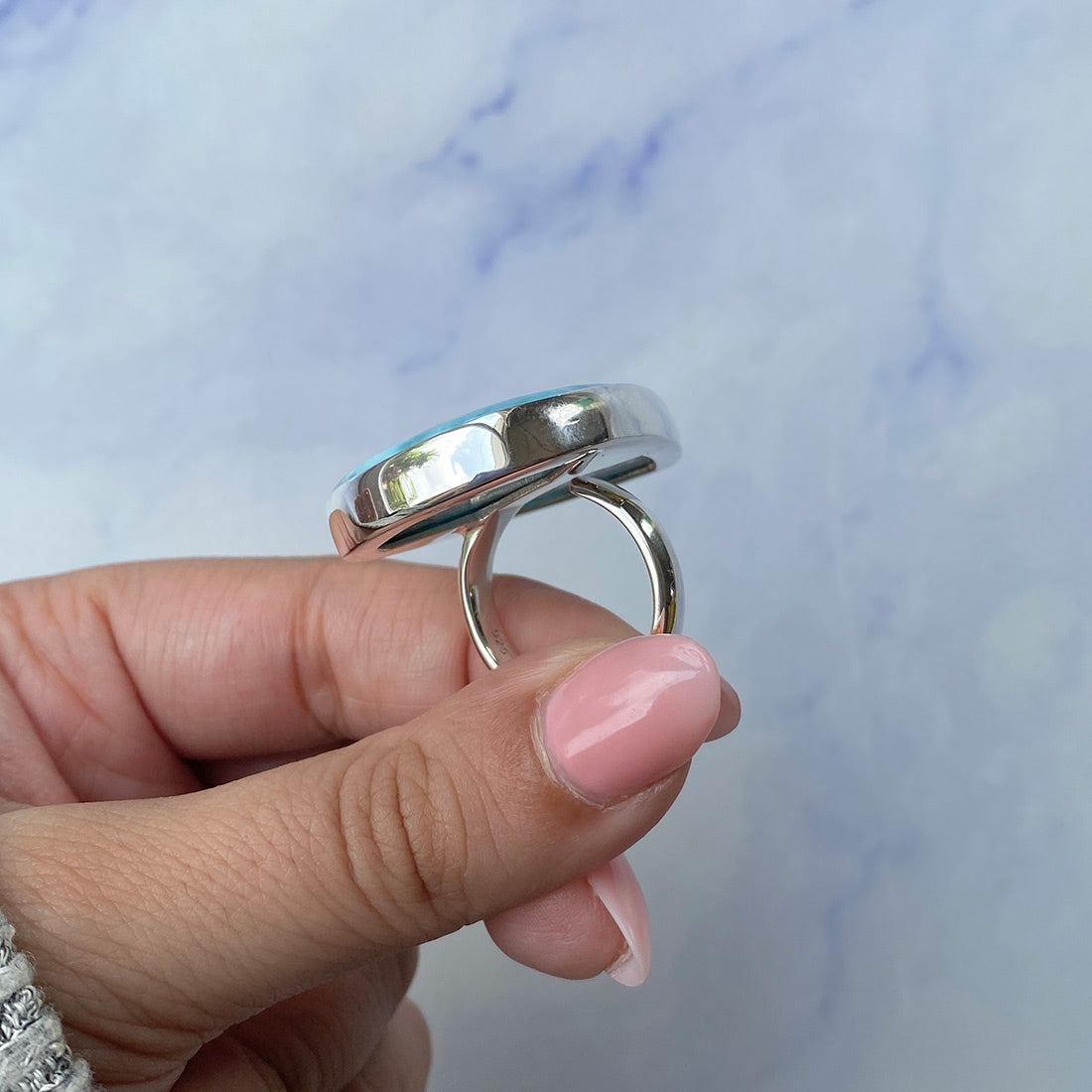 Larimar Adjustable Ring-(LAR-R-332.)