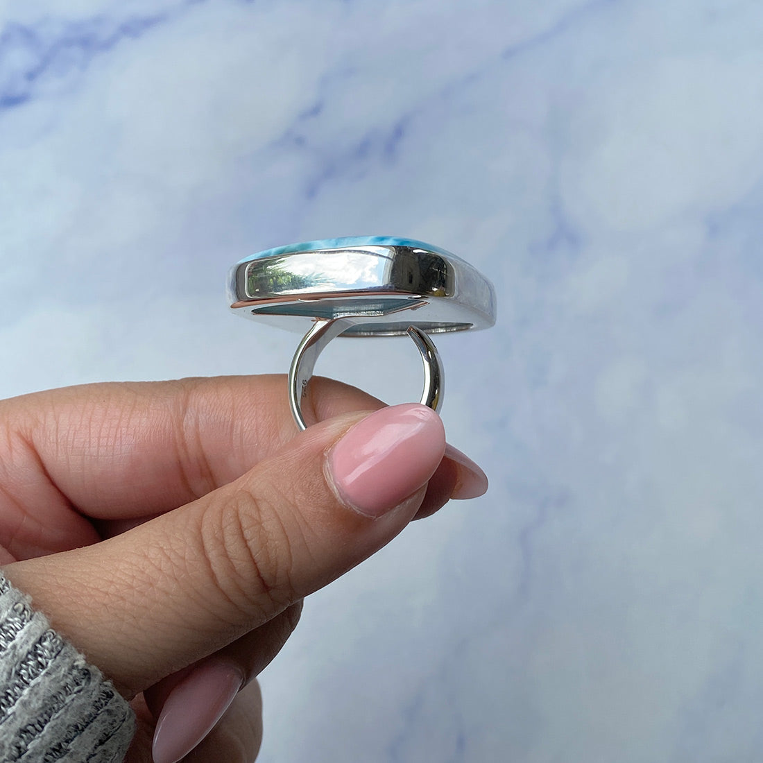 Larimar Adjustable Ring-(LAR-R-337.)