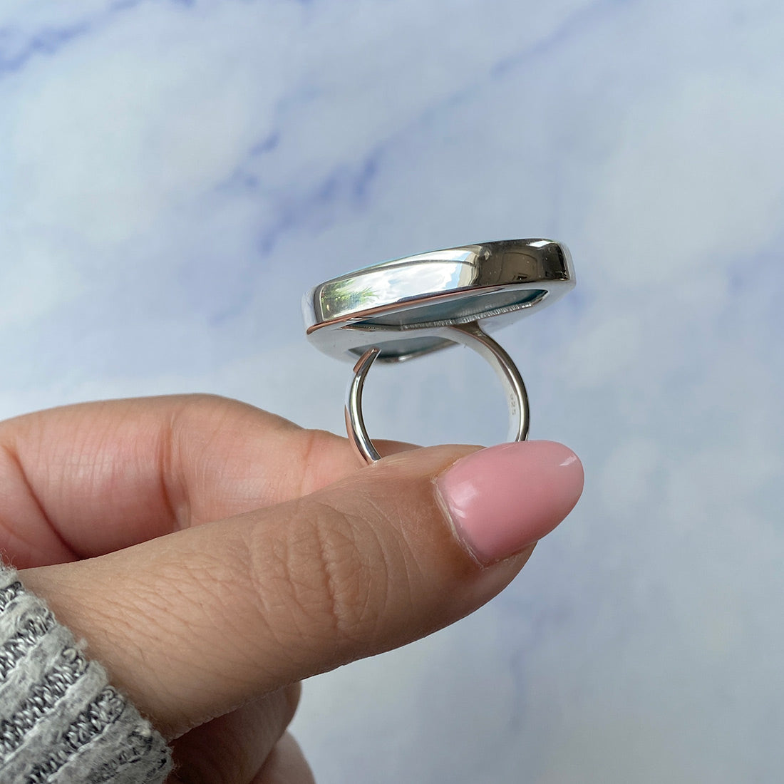 Larimar Adjustable Ring-(LAR-R-338.)