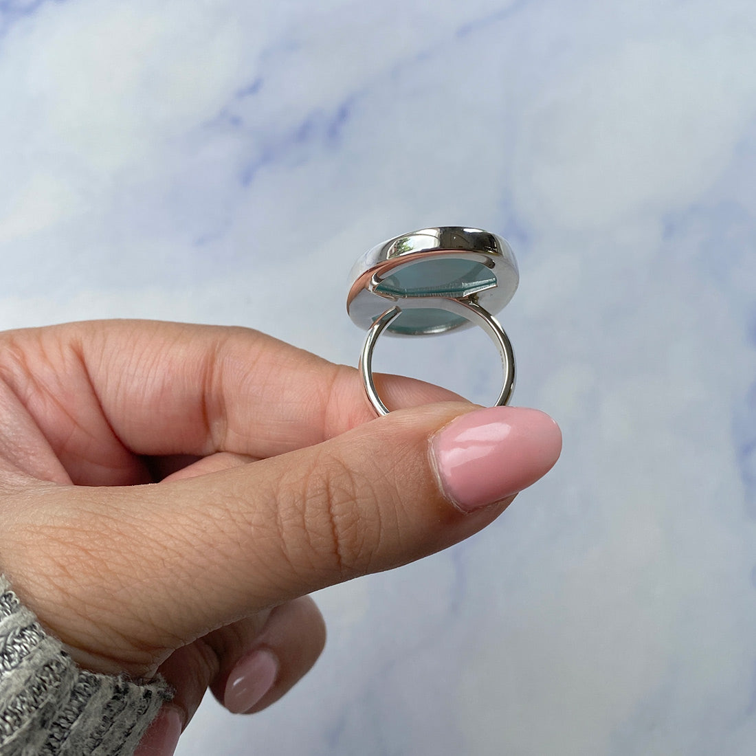 Larimar Adjustable Ring-(LAR-R-341.)