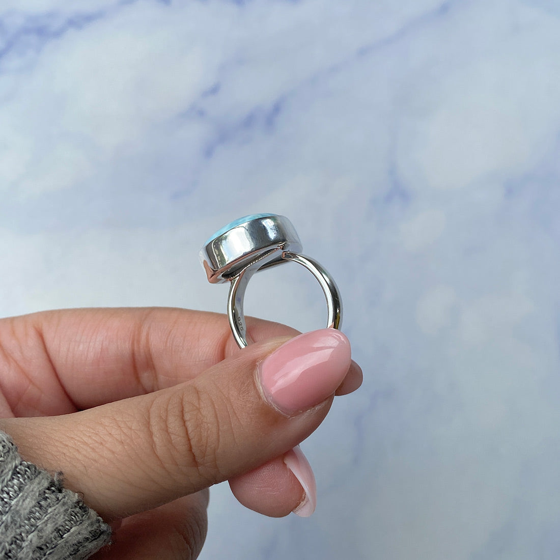 Larimar Adjustable Ring-(LAR-R-343.)