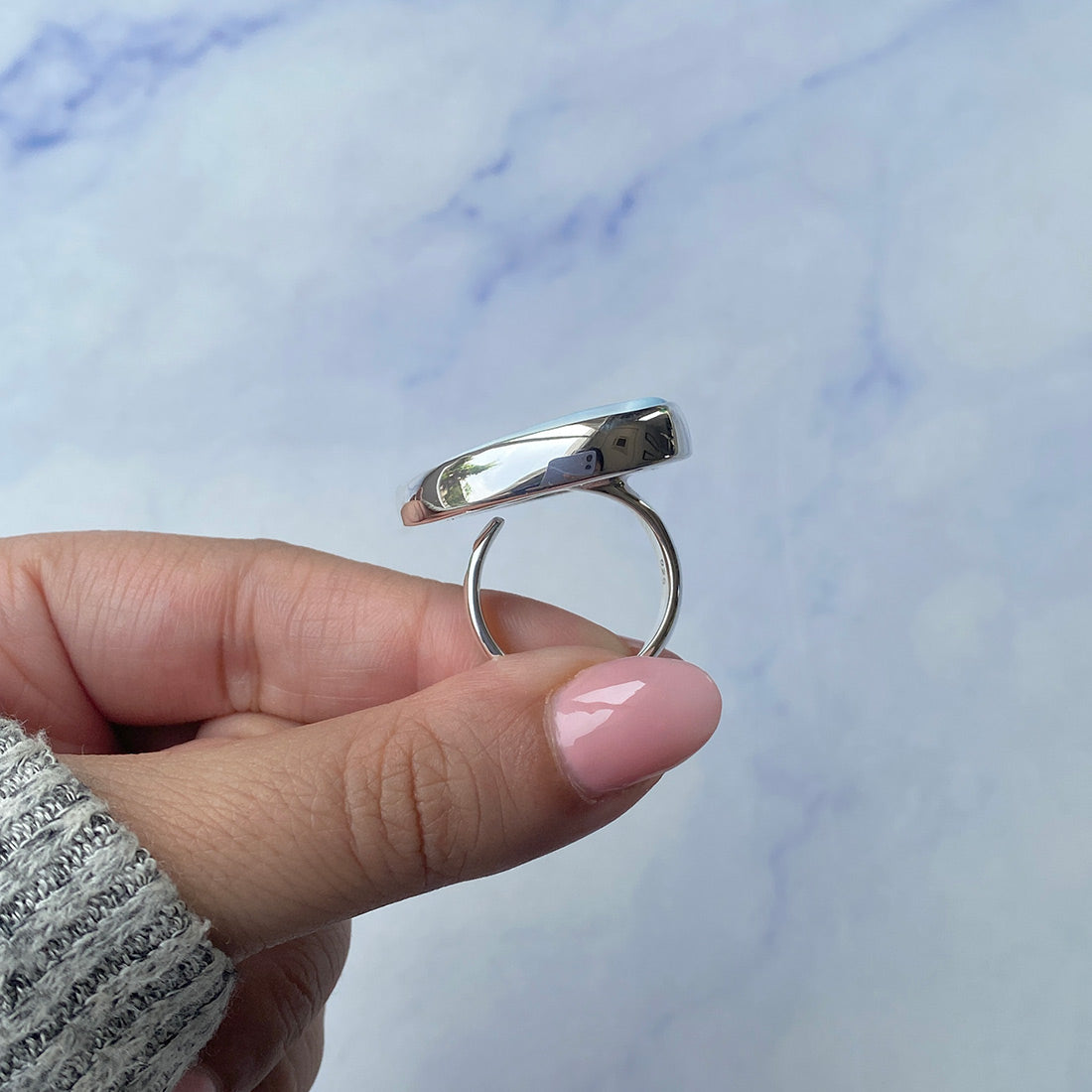 Larimar Adjustable Ring-(LAR-R-355.)