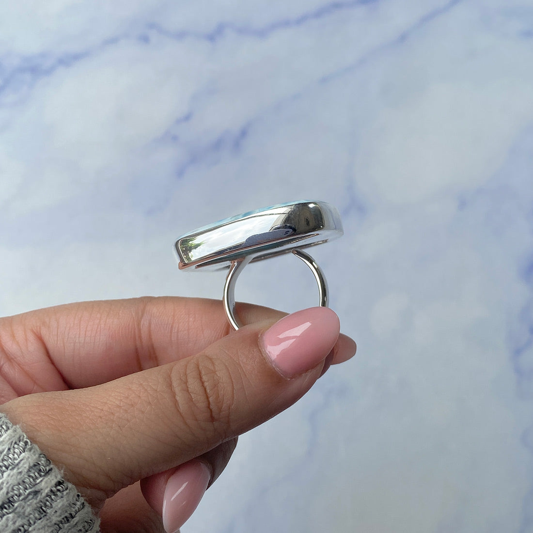 Larimar Adjustable Ring-(LAR-R-356.)