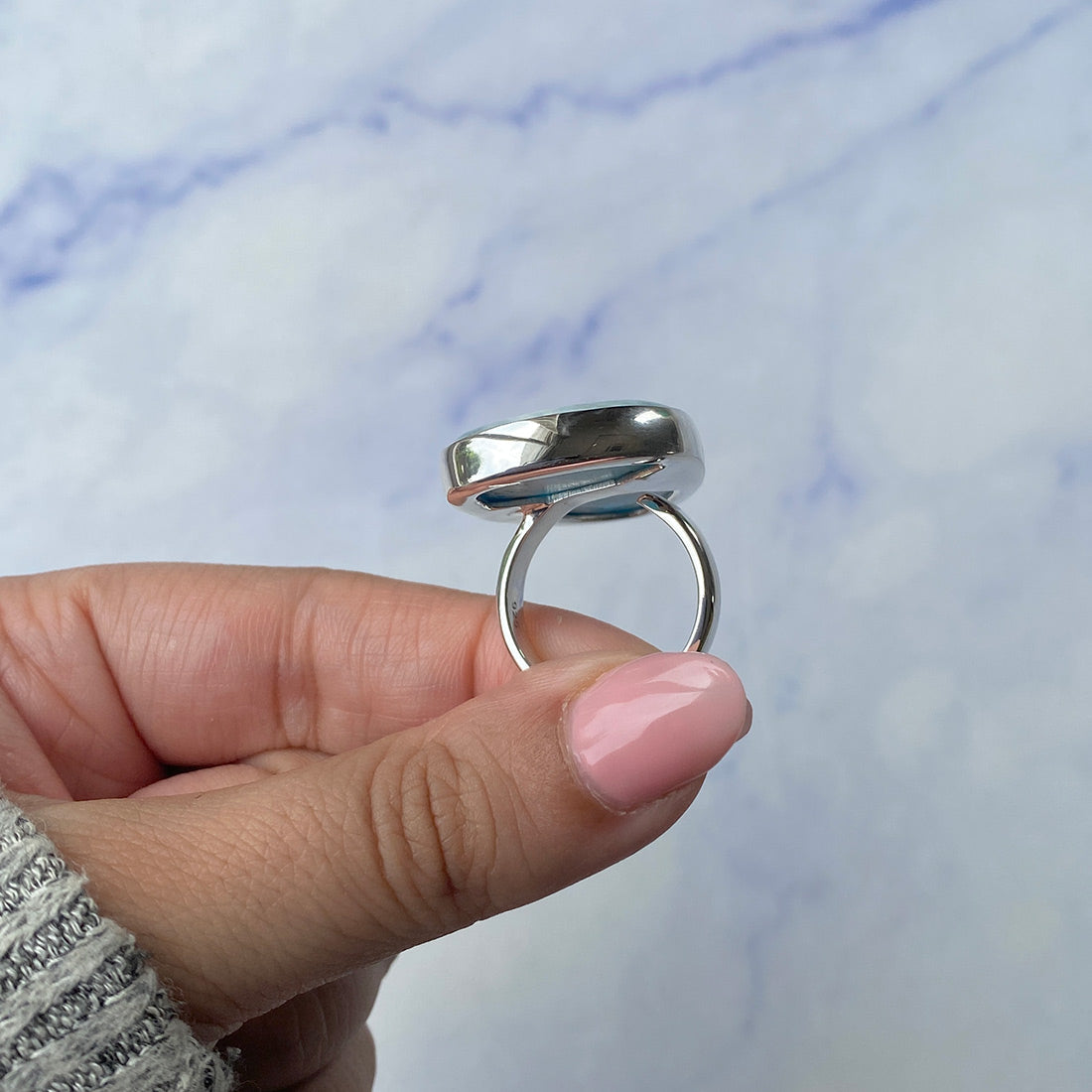 Larimar Adjustable Ring-(LAR-R-360.)