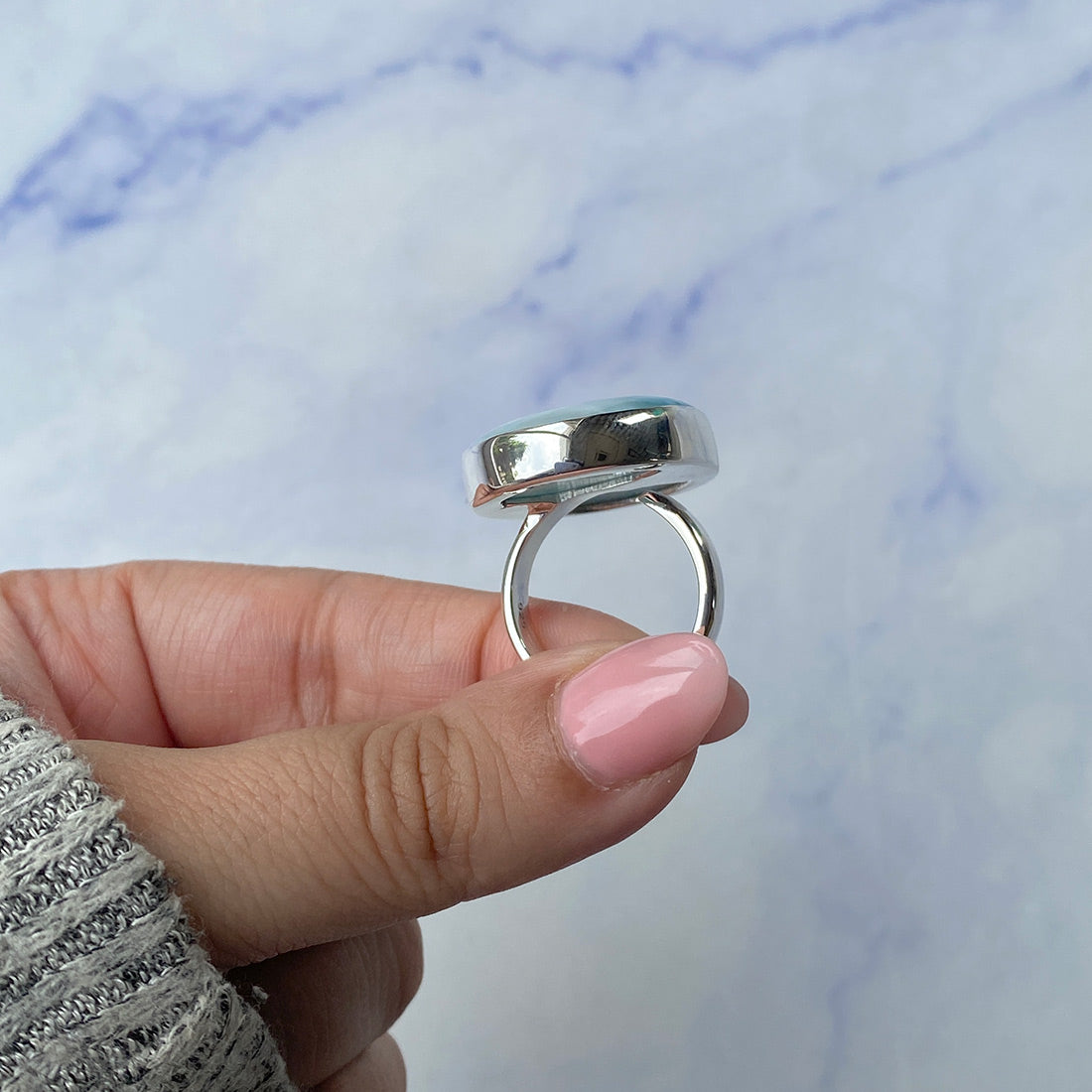 Larimar Adjustable Ring-(LAR-R-361.)