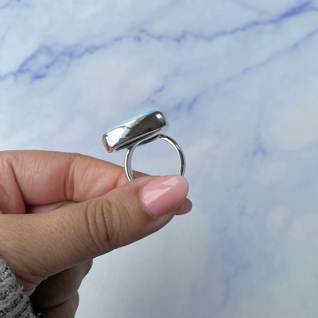 Larimar Adjustable Ring-(LAR-R-366.)