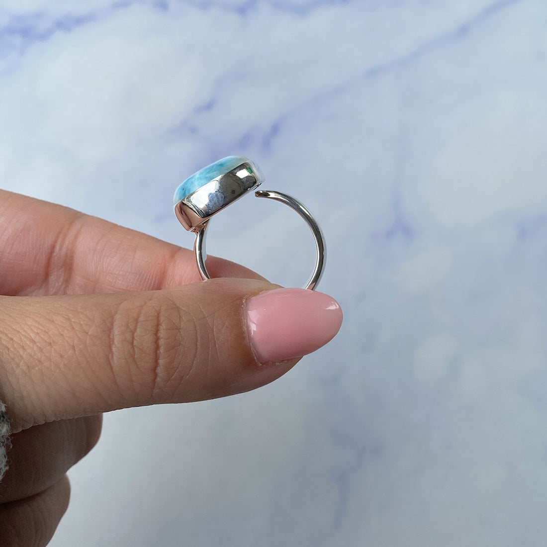 Larimar Adjustable Ring-(LAR-R-371.)