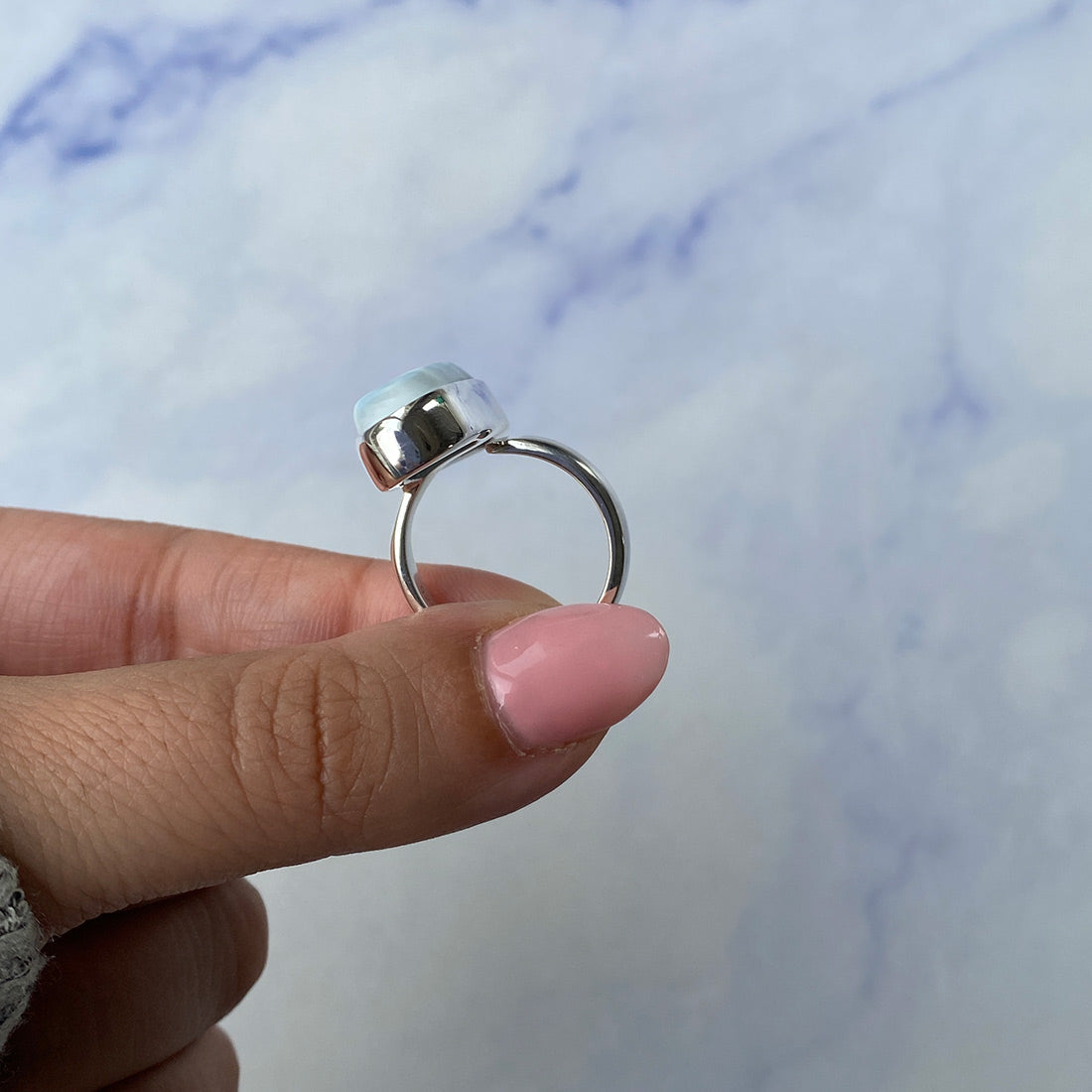 Larimar Adjustable Ring-(LAR-R-373.)