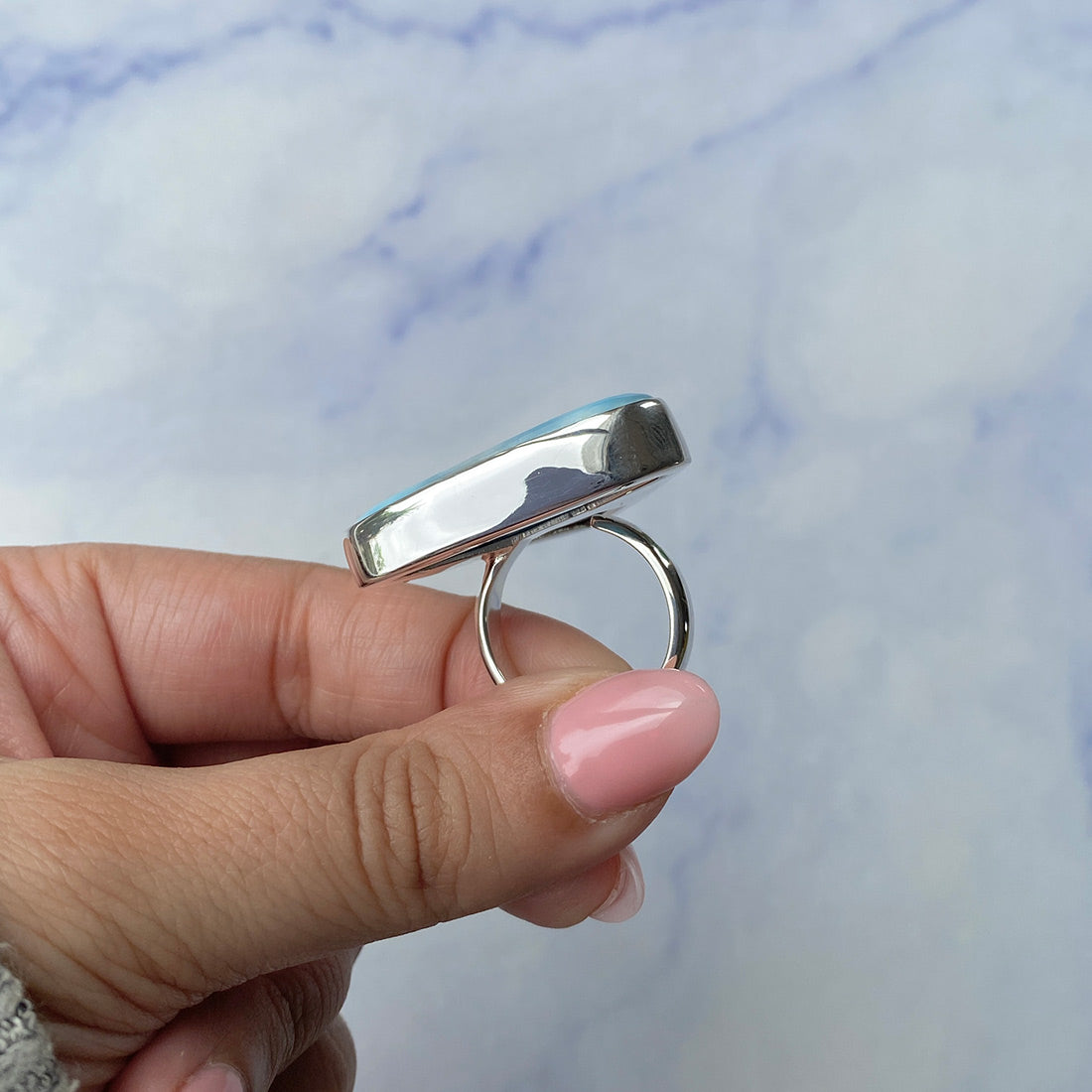 Larimar Adjustable Ring-(LAR-R-379.)